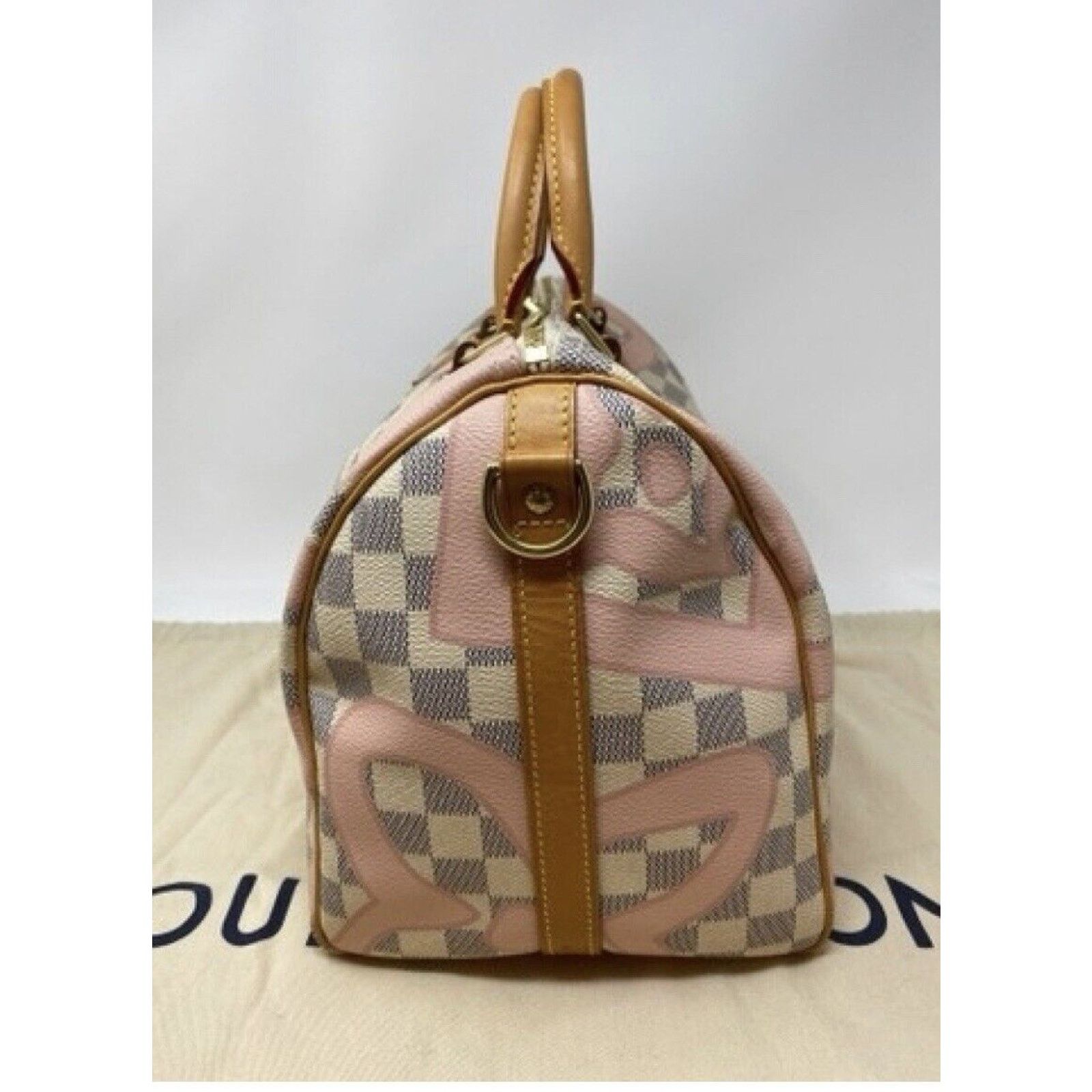 Louis Vuitton Louis Vuitton Speedy Bandoulière Damier Azur Tahitienne Ros Size ONE SIZE - 7 Thumbnail