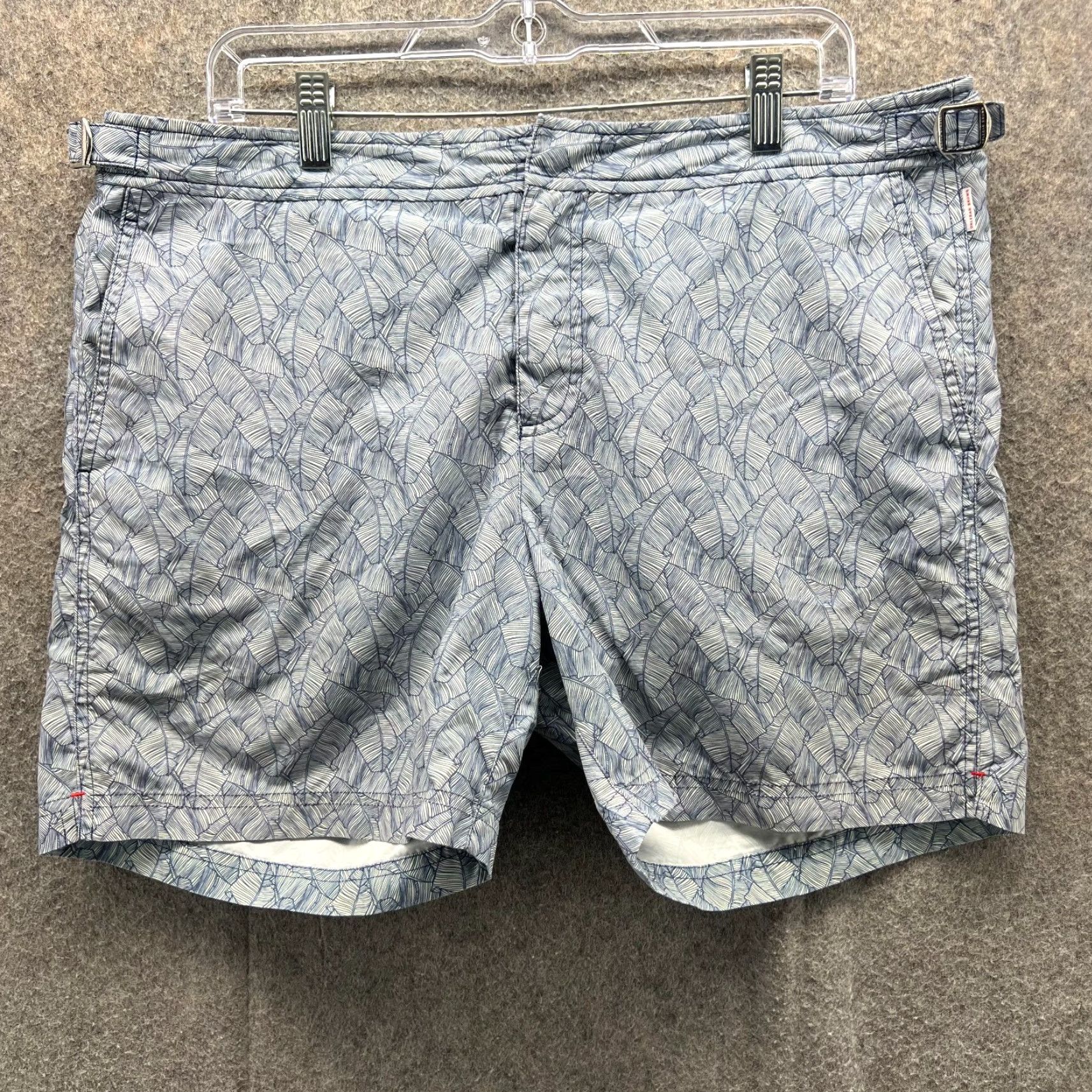 Orlebar Brown VINTAGE Orlebar Brown Shorts Mens 36 Blue Chino Flat Front Print Classic Patterned Size US 36 / EU 52 - 2 Thumbnail