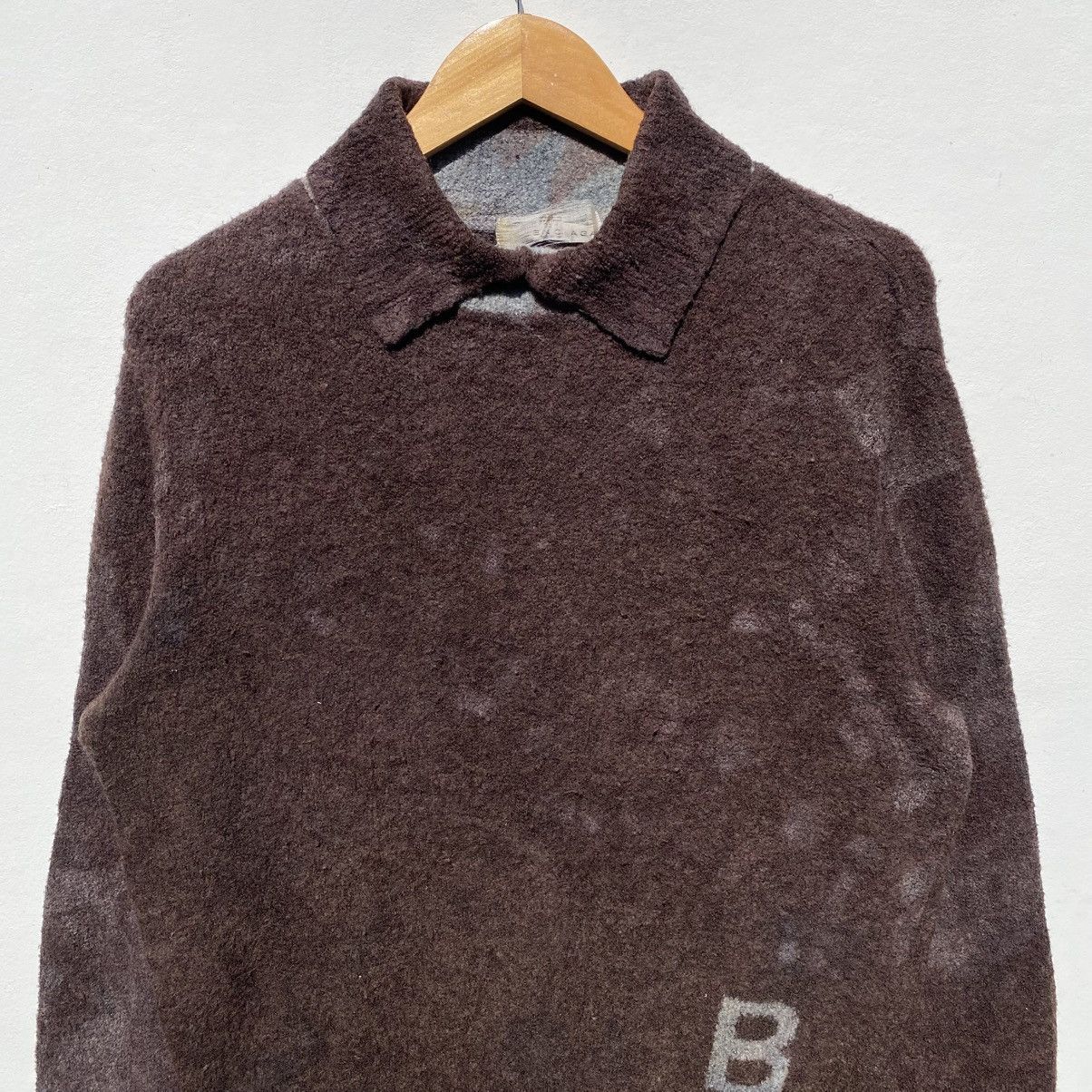 Balenciaga Vintage Balenciaga Knitwear Sweater Spellout B Balenciaga Size US M / EU 48-50 / 2 - 8 Thumbnail