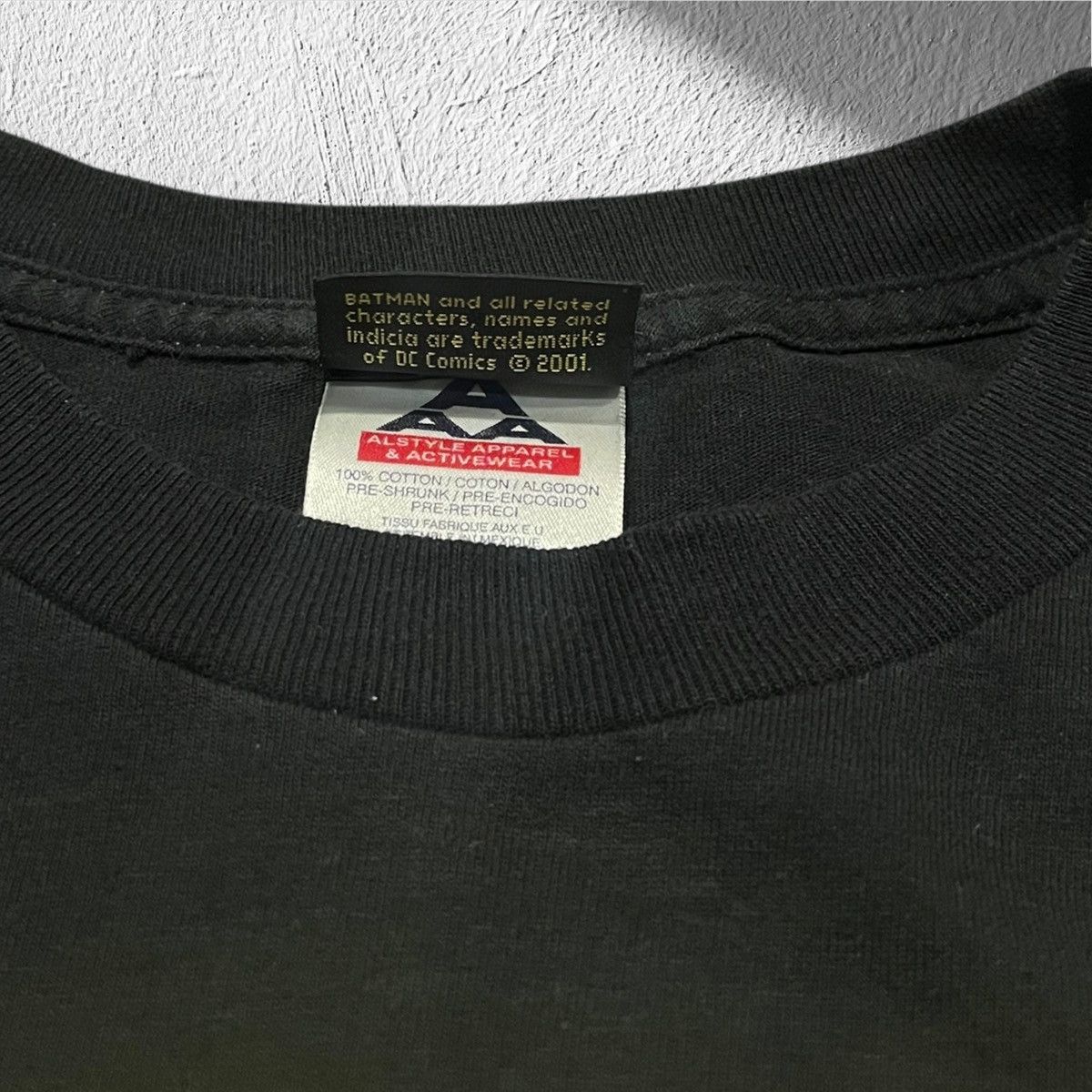 Warner Bros Vintage 2001 Batman Classic Logo T-Shirt Large Size US XL / EU 56 / 4 - 4 Thumbnail