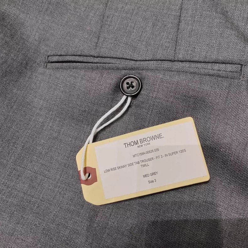 Thom Browne Thom Browne size3 Dark blue trousers Size 38S - 4 Thumbnail