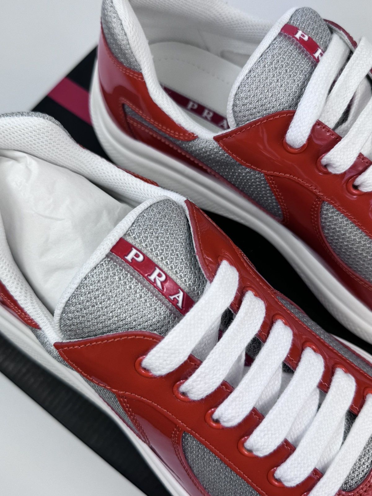 Prada PATENT FINISH SNEAKERS Size US 10 / EU 43 - 5 Thumbnail