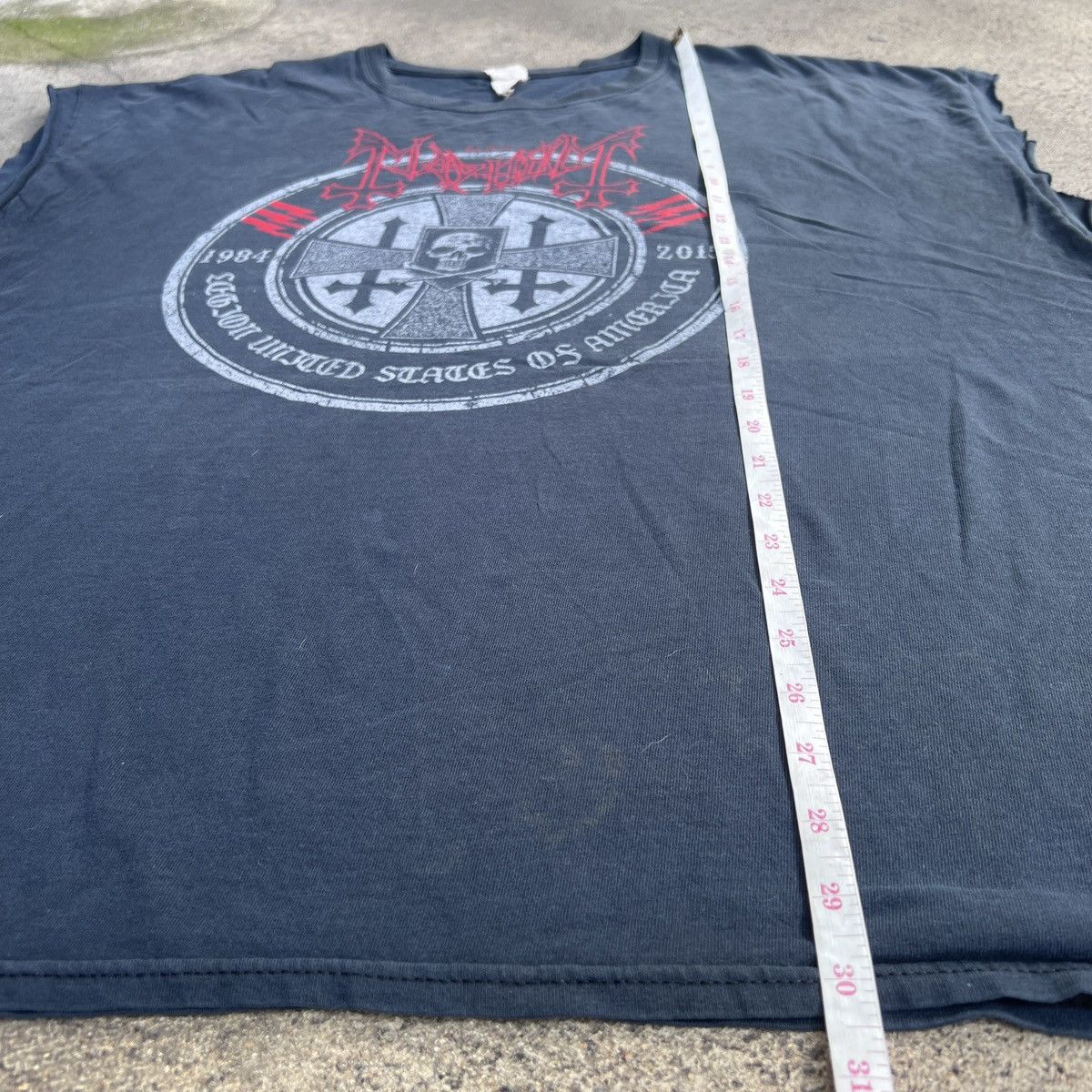 Band Tees Mayhem Black Metal Tour Tee 3XL Faded Distressed Oversized Size US XXL / EU 58 / 5 - 19 Thumbnail