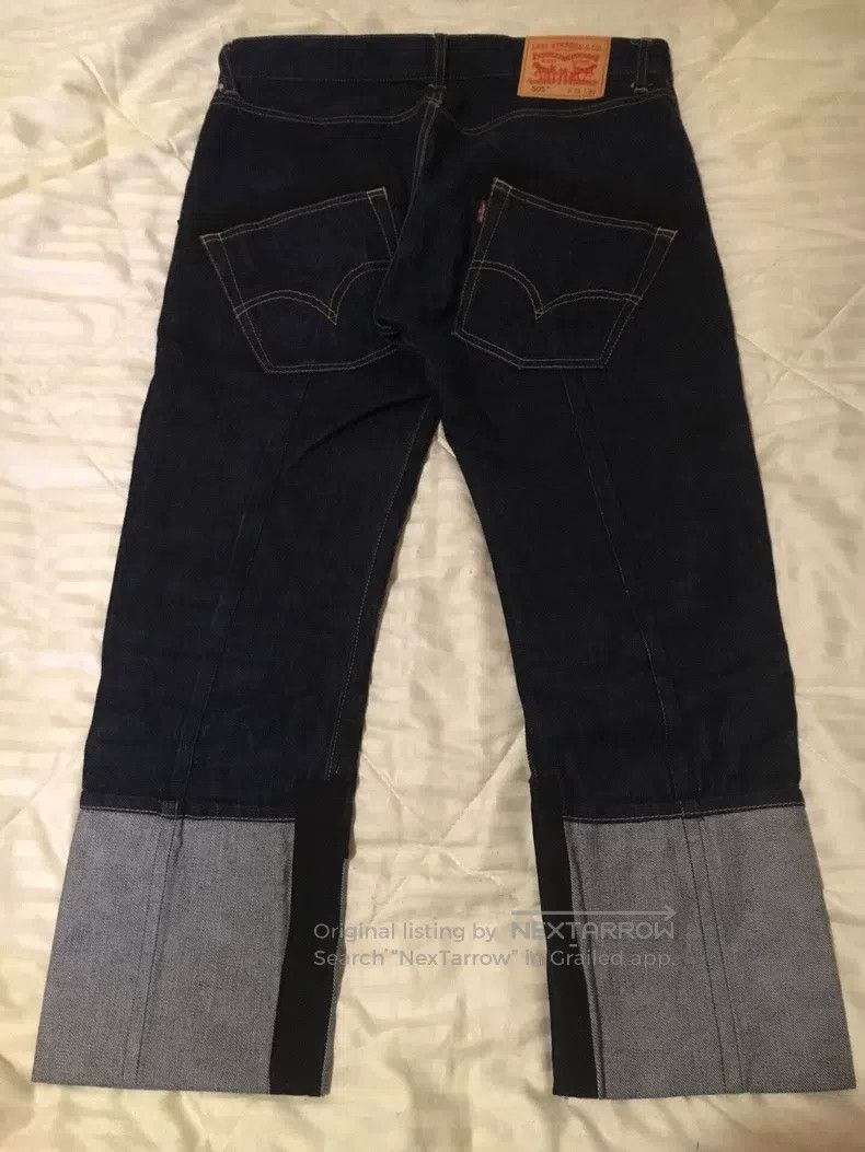 Comme des Garcons Comme Des Garcons size M Patchwork Slim Ankle Length Jeans Size 23" - 2 Thumbnail