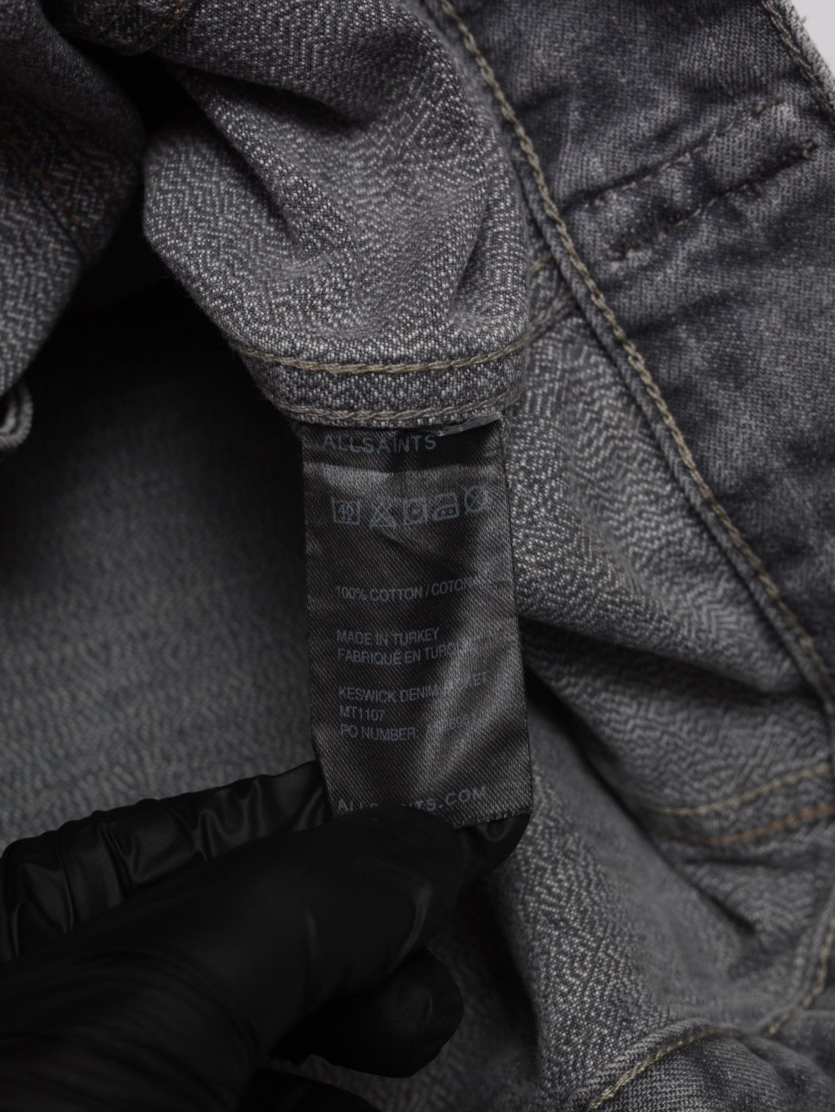 Allsaints Allsaints Keswick Denim Jacket Gray Distressed Style Size US S / EU 44-46 / 1 - 13 Thumbnail
