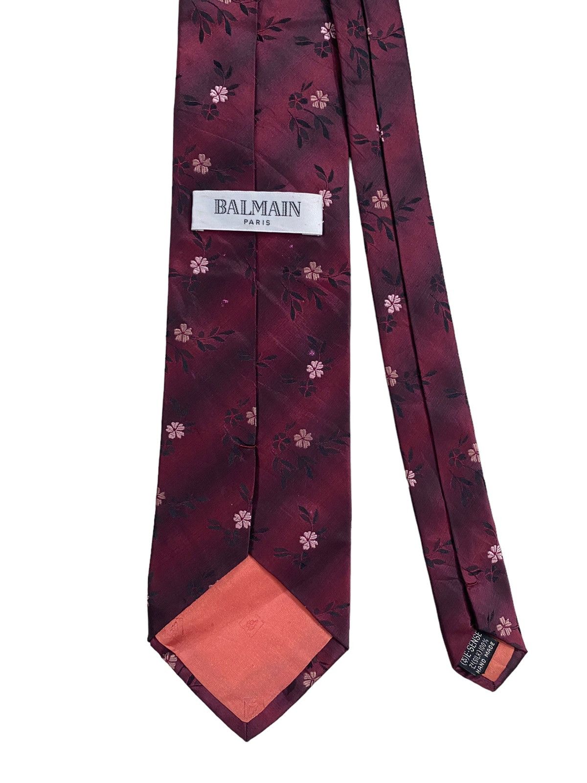 Balmain 💥VINTAGE BALMAIN Necktie Paris silk ties Size ONE SIZE - 4 Thumbnail
