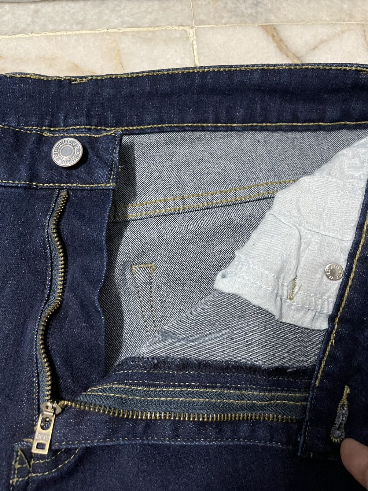 Edwin × Japanese Brand Edwin Denim Jeans Blue Size US 34 / EU 50 - 8 Thumbnail