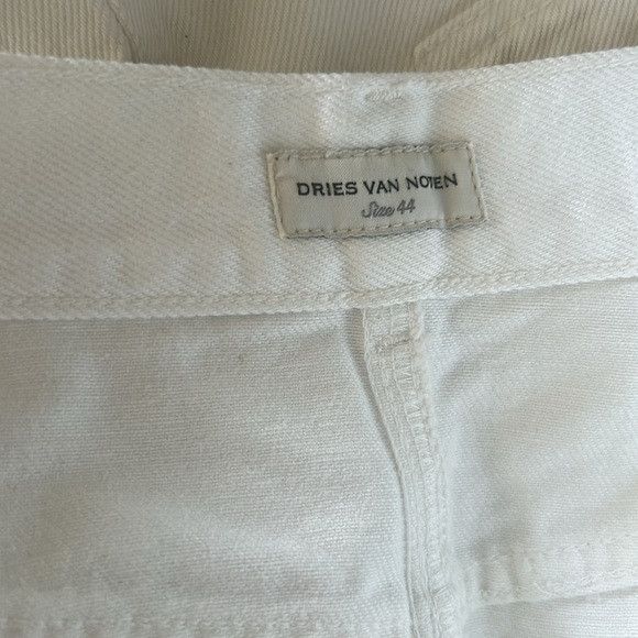 Dries Van Noten NEW DRIES VAN NOTEN white denim vented maxi jean skirt 44 Size 30" / US 8 / IT 44 - 3 Thumbnail