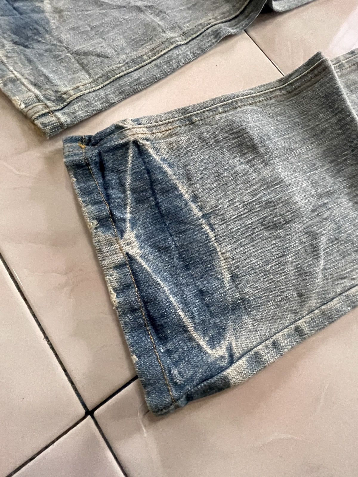 Hysteric Glamour Point Loma Japan I Love ❤️ Surf Patched Faded Wash Jeans Size US 34 / EU 50 - 15 Thumbnail