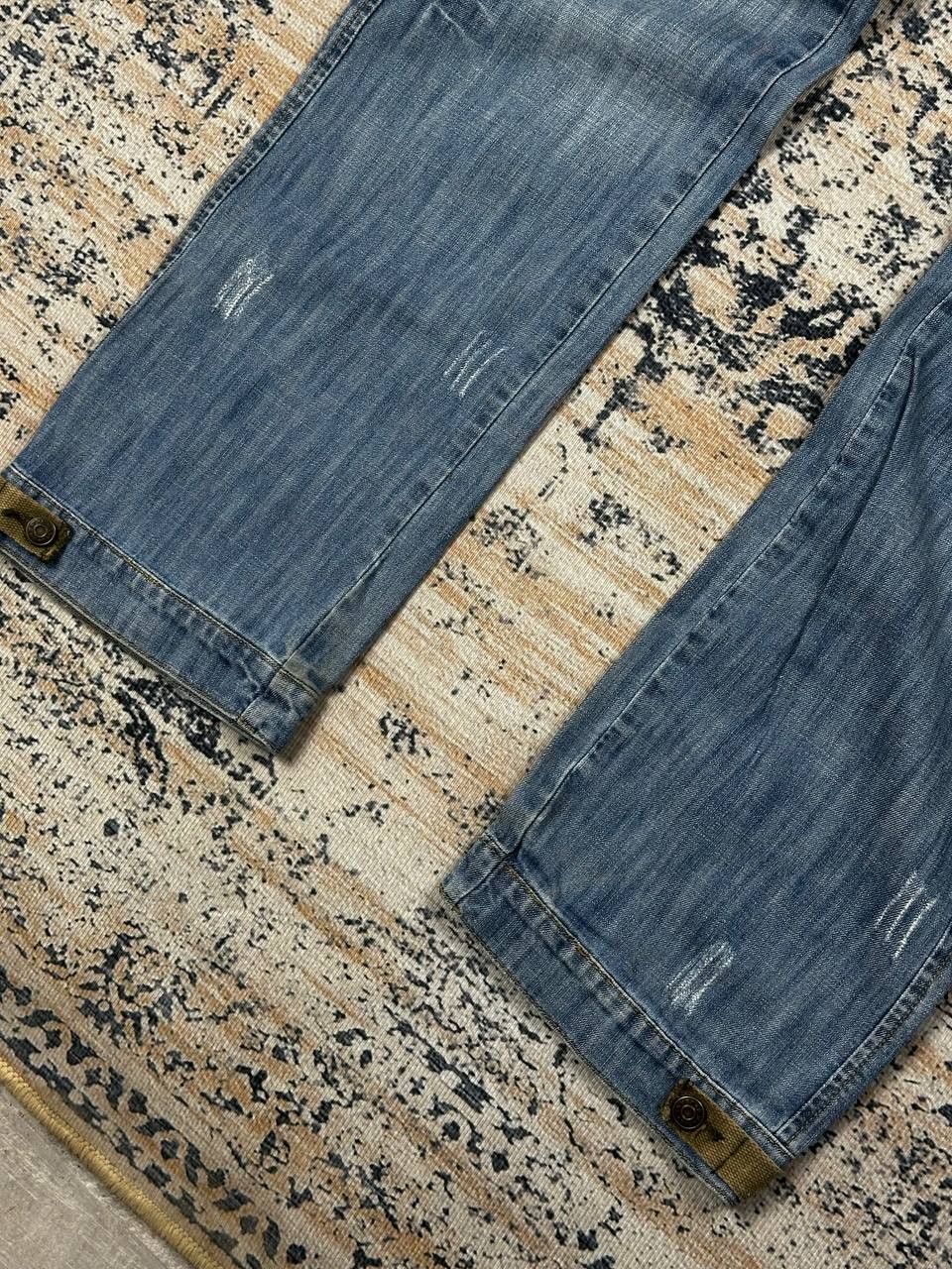 Japanese Brand Flare Cargo Avant Garde Vintage Grunge Opium Jeans Size US 34 / EU 50 - 5 Thumbnail