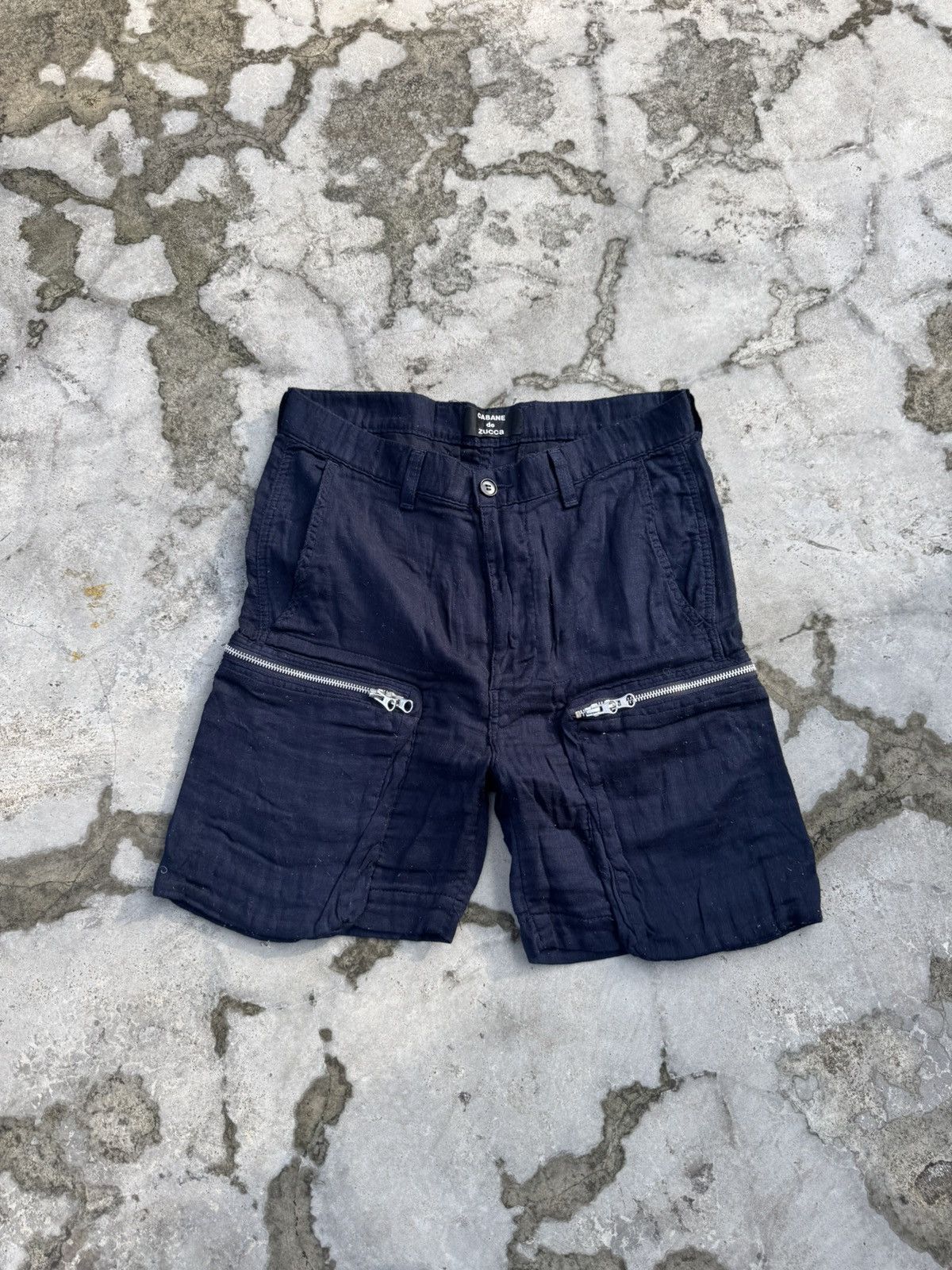 CABANE de ZUCCa × Issey Miyake × Ne-Net Cabane de Zucca Rare Design Short Pant Size US 31 - 1 Thumbnail