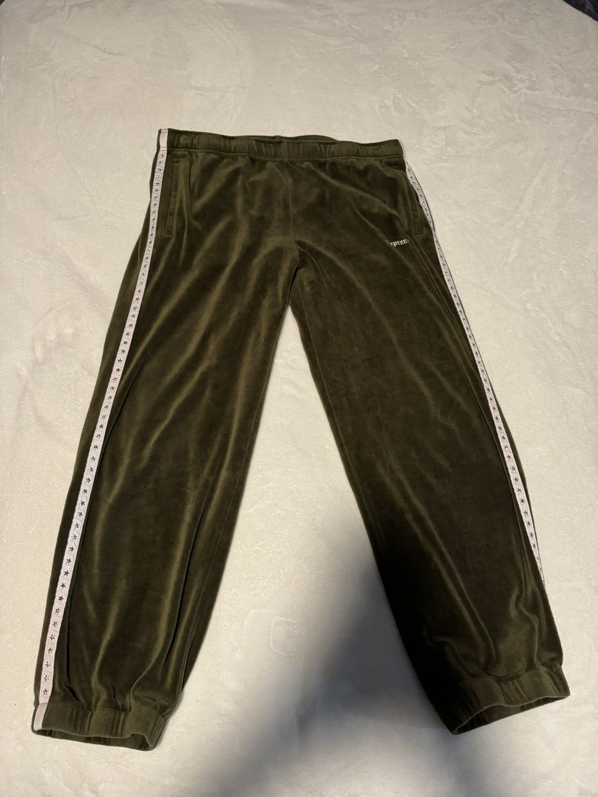 Supreme Supreme Studded Velour Track pant | Grailed