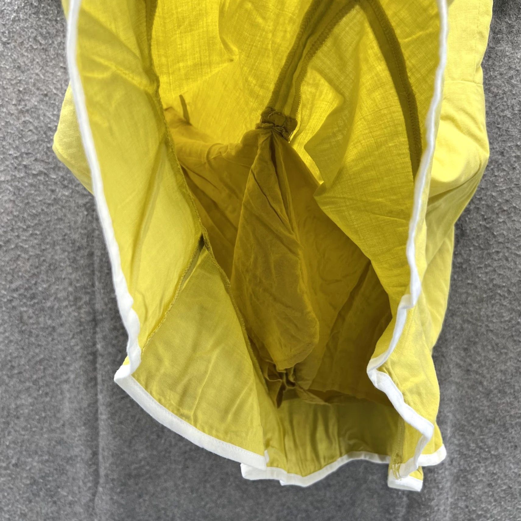Vintage Tularosa Dress Womens XS Yellow Off Shoulder Ruffle Wrap Mini Summer Party Size XS / US 0-2 / IT 36-38 - 4 Thumbnail