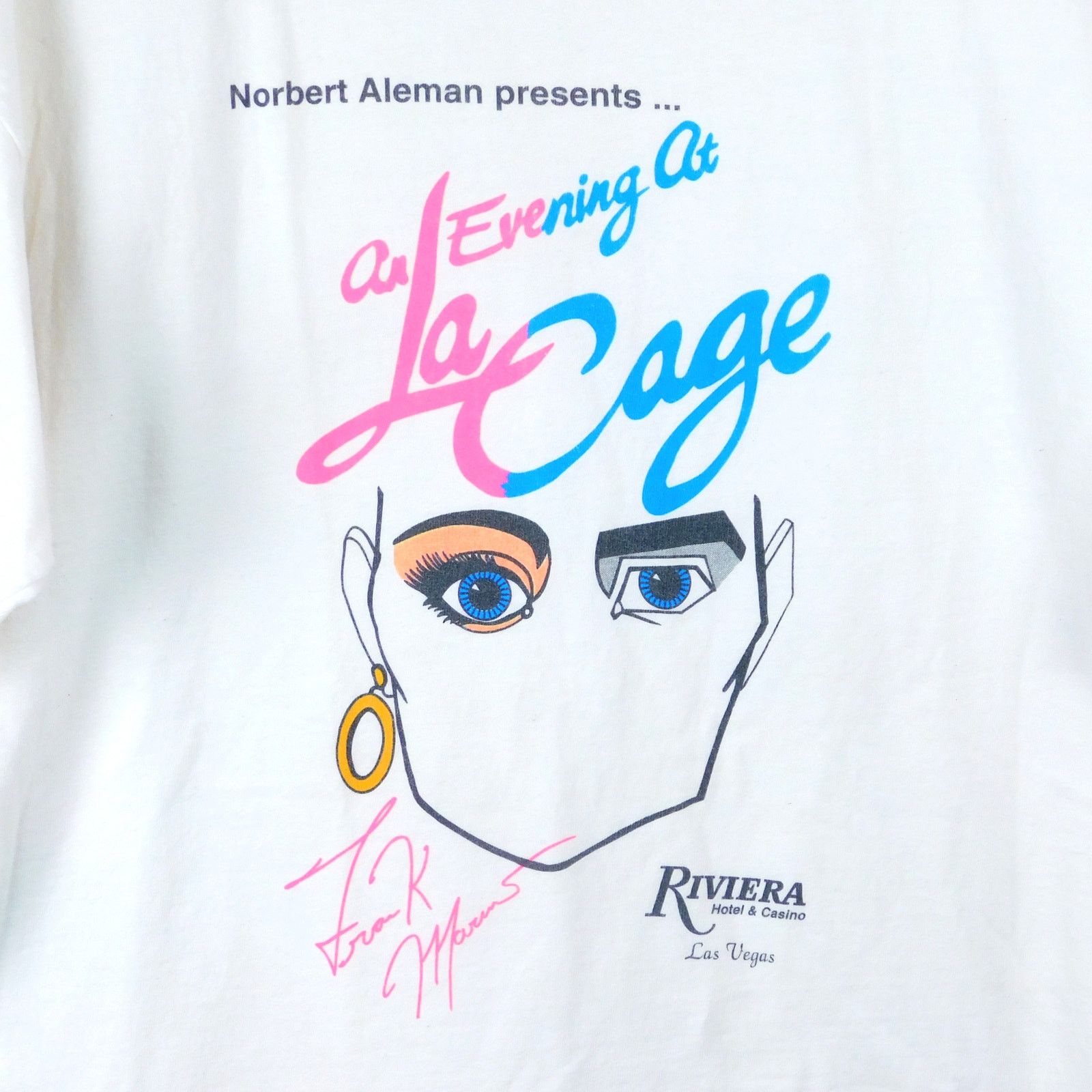 Fruit Of The Loom An Evening At La Cage Riviera Casino T Shirt Size XL Y2K Size US XL / EU 56 / 4 - 4 Thumbnail
