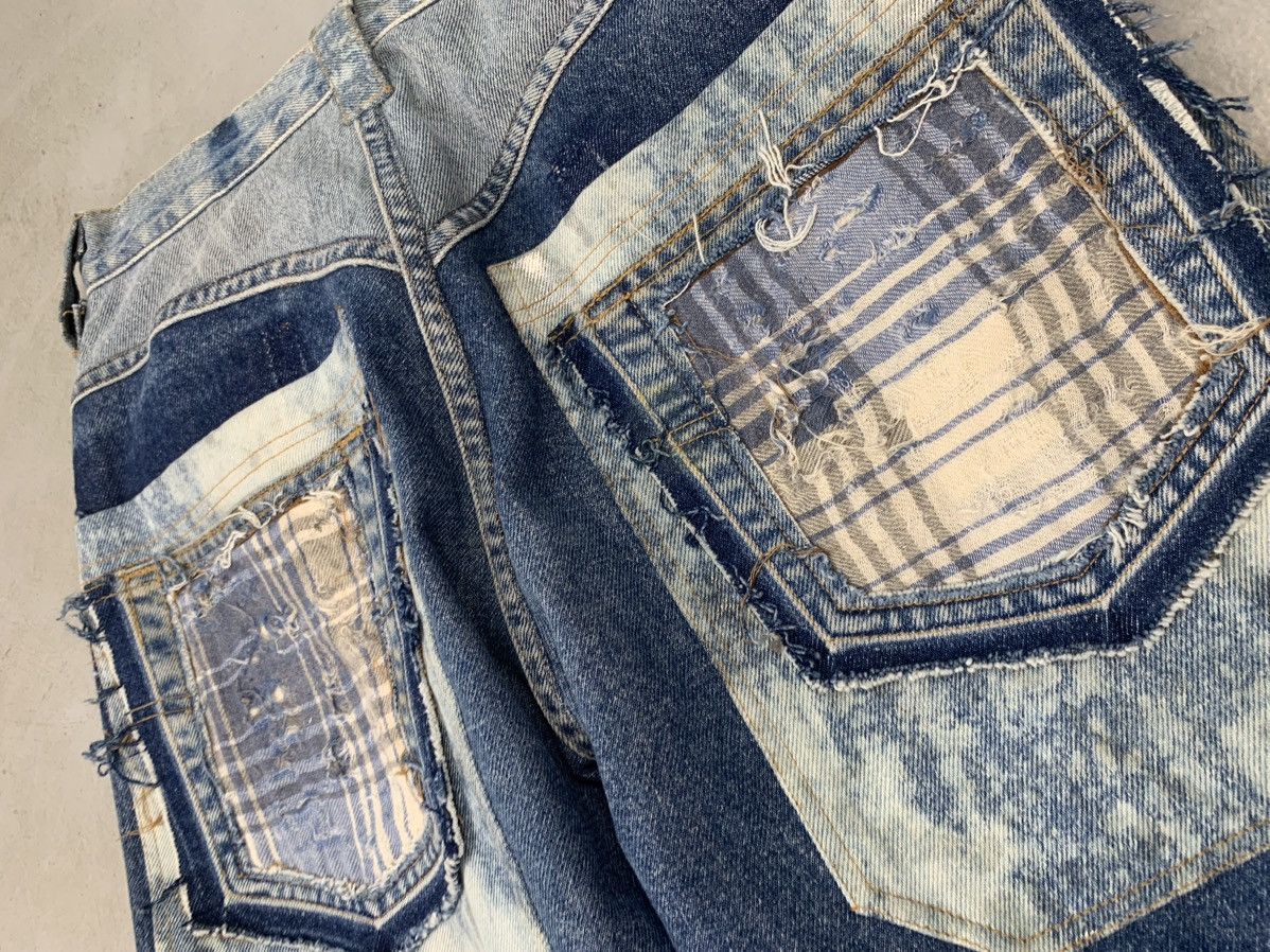 Levi's upcycled acid wash distressed baggy fit denim Size US 28 / EU 44 - 6 Thumbnail