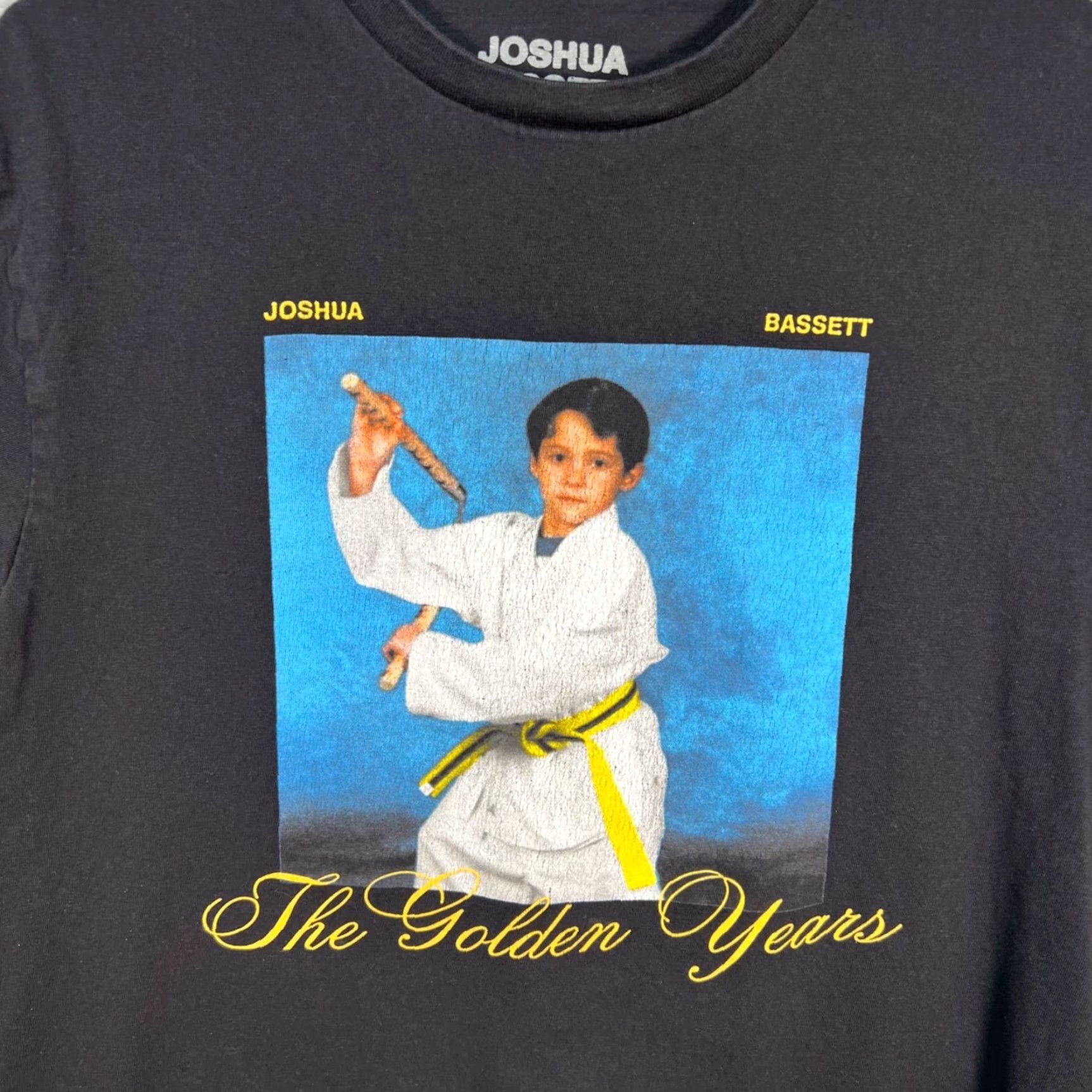 Vintage Joshua Bassett The Golden Years Black Graphic T-Shirt Size Medium 100% Cotton Mens Short Sleeve Crew Neck Vintage 8/10 Size US M / EU 48-50 / 2 - 4 Thumbnail