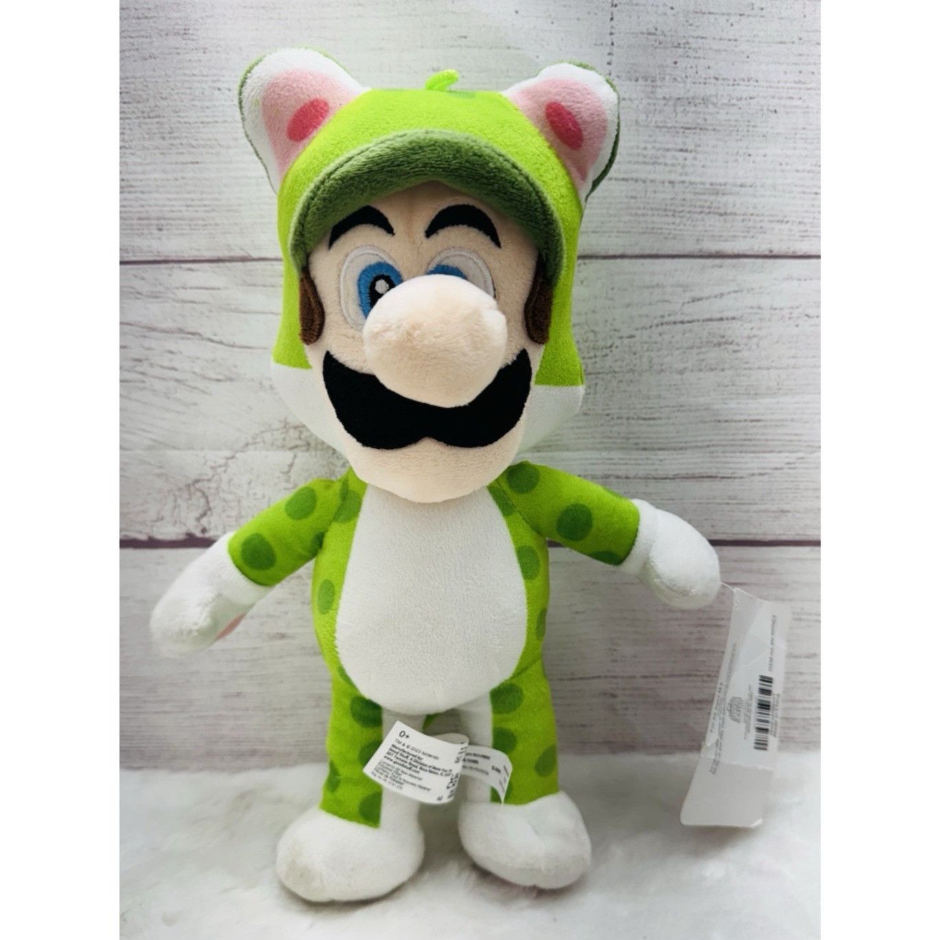 Nintendo SUPER MARIO BROS LUIGI Green Cat Suit Plush 12" Nintendo Stu Size ONE SIZE - 1 Thumbnail
