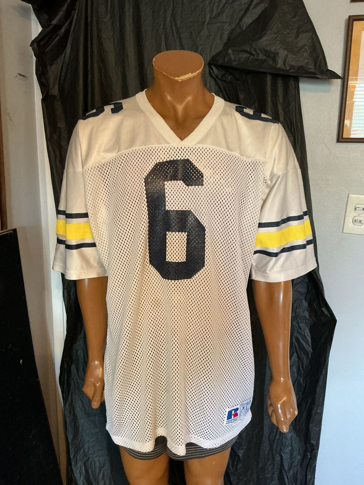 Russell Athletic Vintage 90s Russell Athletic Made In USA Football Jersey Size US XL / EU 56 / 4 - 10 Thumbnail