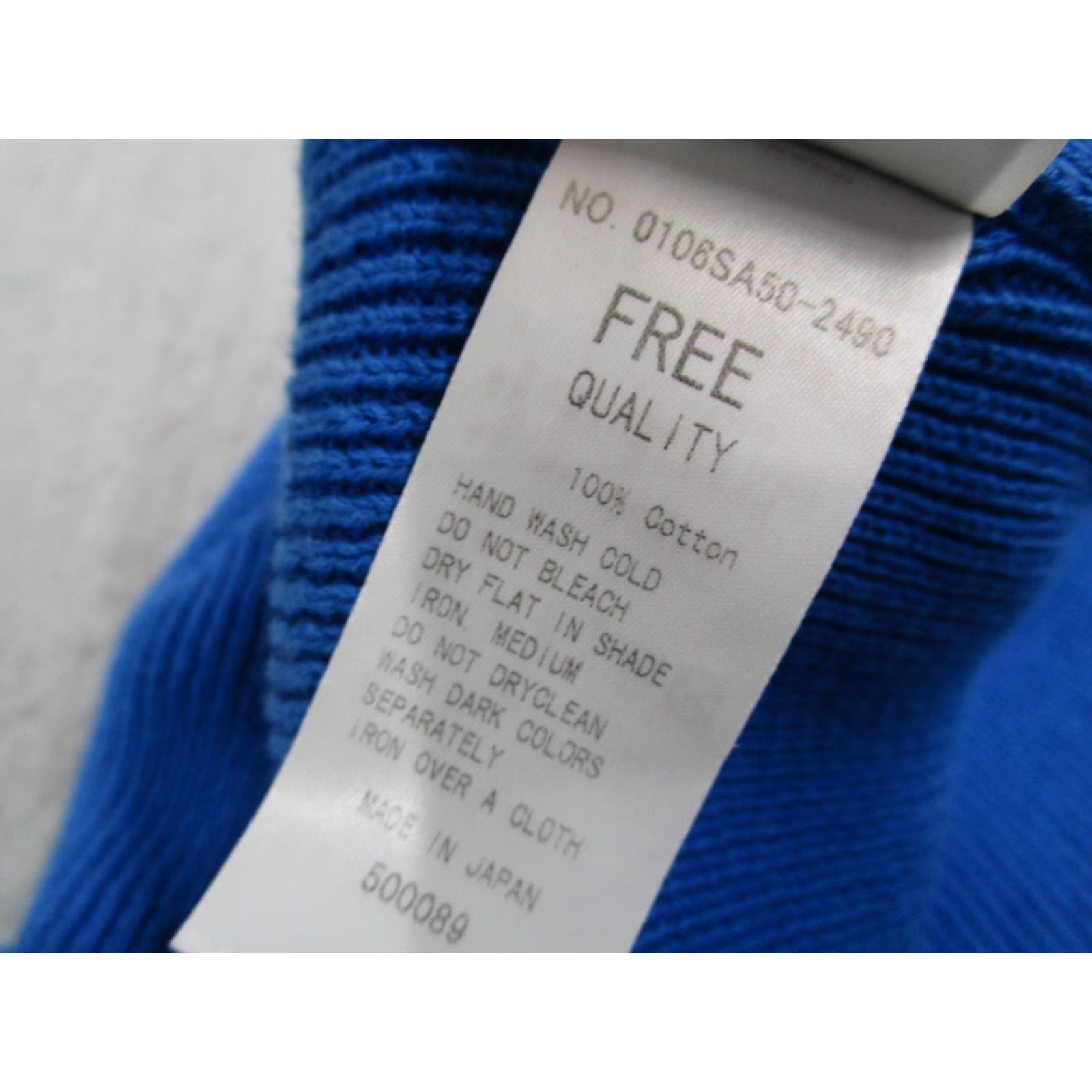 MOUSSY Moussy Mens Beanie Hat One Size Blue Knit Cuffed Beanie - Made in Japan - Cotton - City Nature Outdoor Retro Ski - Casual Travel Workwear - Men Size ONE SIZE - 6 Thumbnail