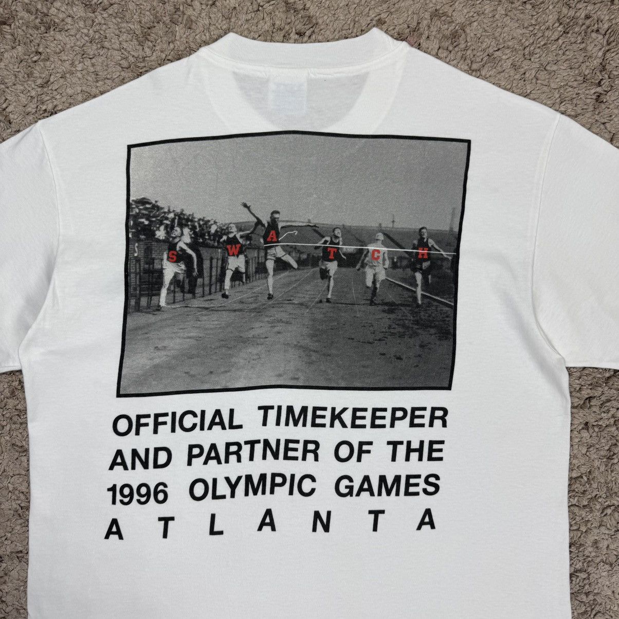 Swatch Vintage Swatch 1996 Atlanta Olympics T-shirt Size US L / EU 52-54 / 3 - 5 Thumbnail
