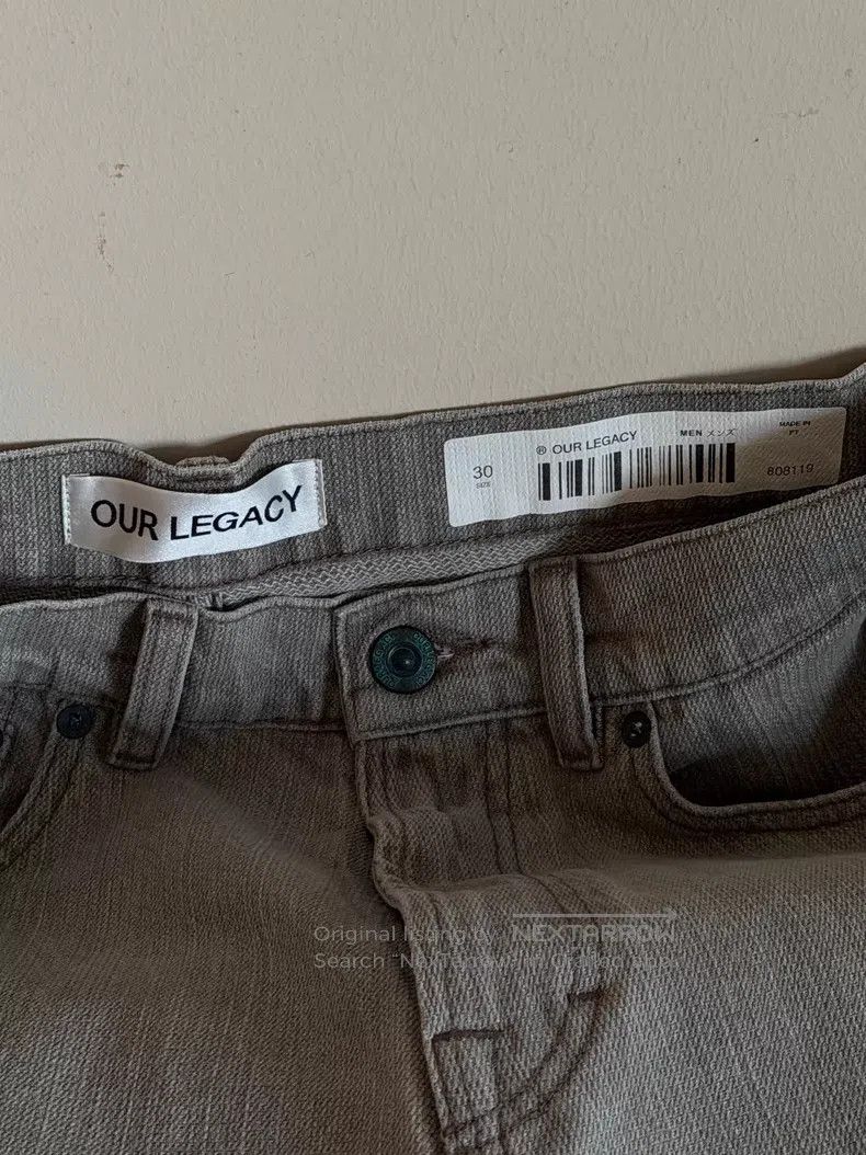 Our Legacy Our Legacy Light Grey Denim Pants Size US 30 / EU 46 - 4 Thumbnail