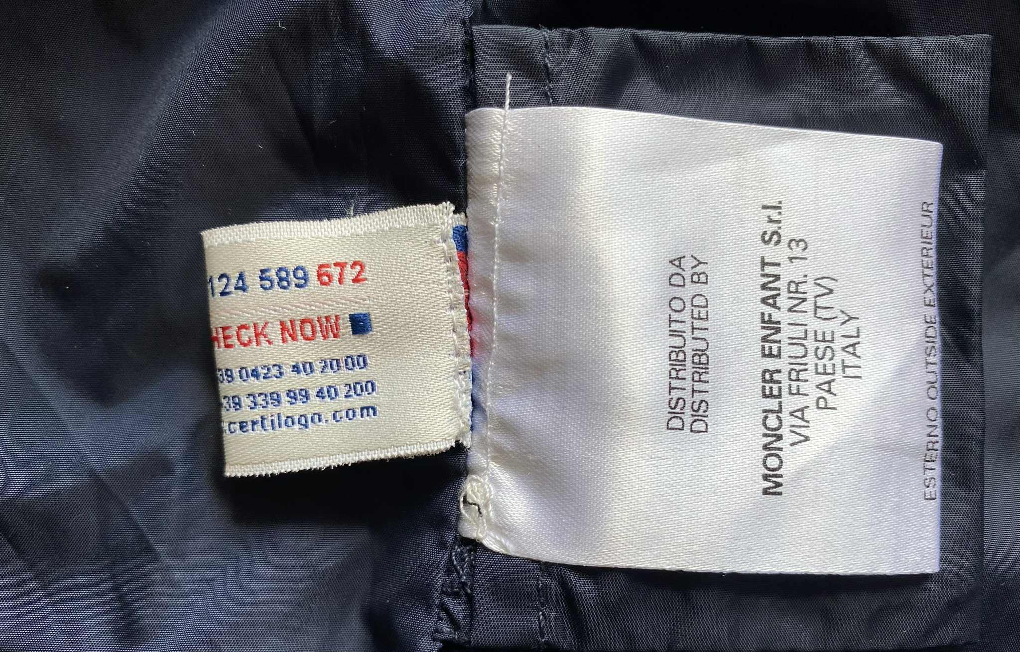 Moncler Kids Moncler Light Jacket Junior WIndbreaker Bomber Navy Size US XS / EU 42 / 0 - 8 Thumbnail