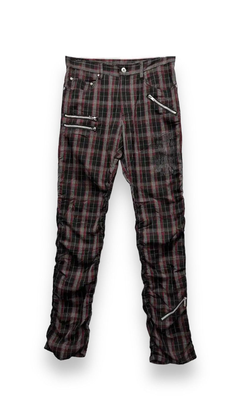 Japanese Brand RAGOUT Underground PunkTartan UnionJack Bondage Zipper Pants Size US 30 / EU 46 - 4 Thumbnail