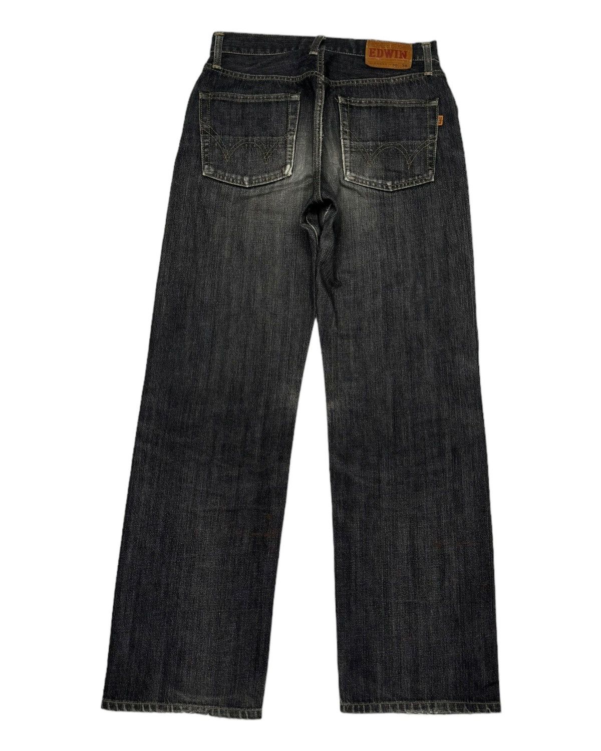 Edwin × Japanese Brand 🔥Vintage Edwin 505xx Selvedge Distressed Denim Jeans Size US 29 - 4 Thumbnail