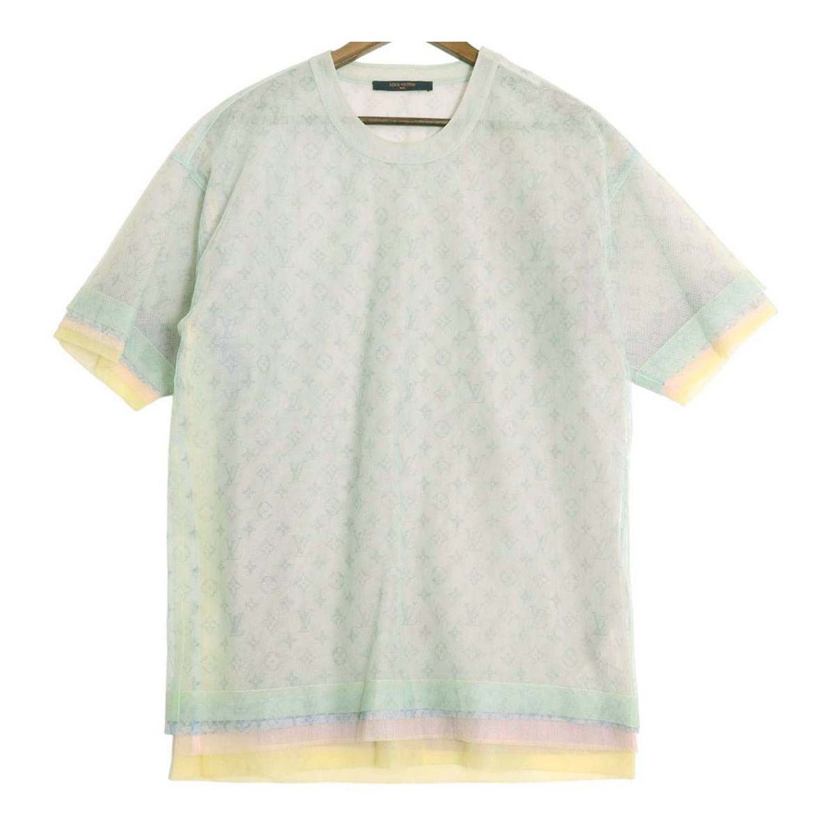 image of Louis Vuitton Monogram Tulle Layered T-Shirt, Men's (Size XS)