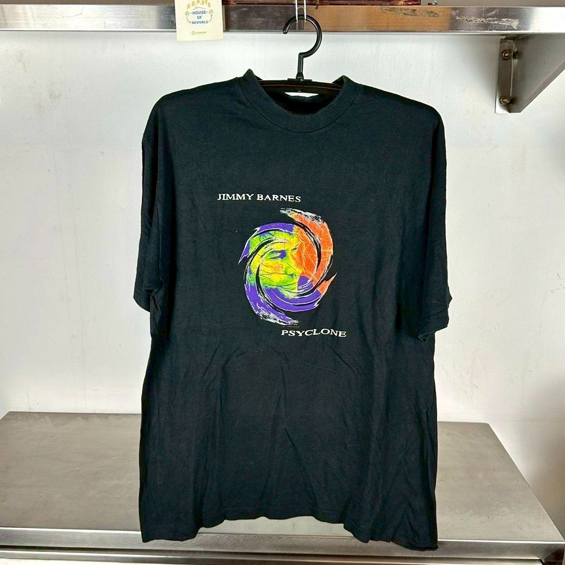 Vintage Vintage 1995 Jimmy Barnes Psyclone Summer Singer T-shirt Size US XL / EU 56 / 4 - 1 Thumbnail