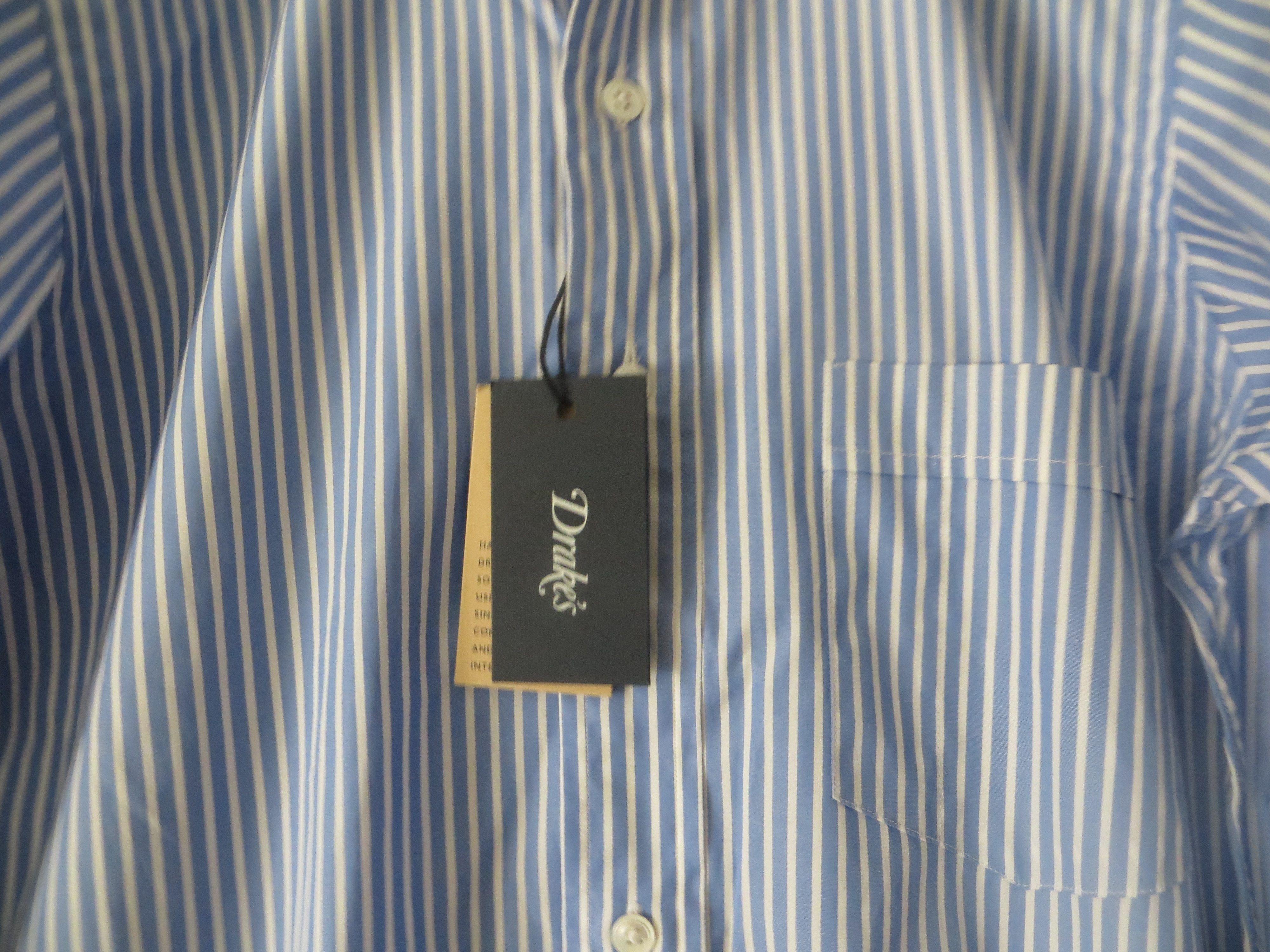 Drake's BUTTON DOWN COLLAR STRIPPED SHIRT SIZE14.5 Size US S / EU 44-46 / 1 - 4 Thumbnail
