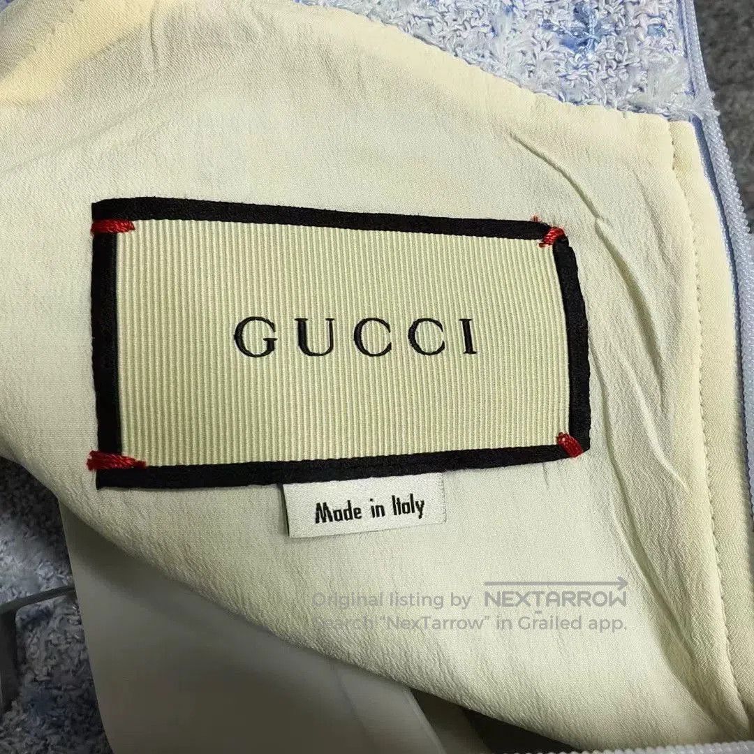 Gucci light blue woven dress by Gucci. Size S / US 4 / IT 40 - 3 Thumbnail