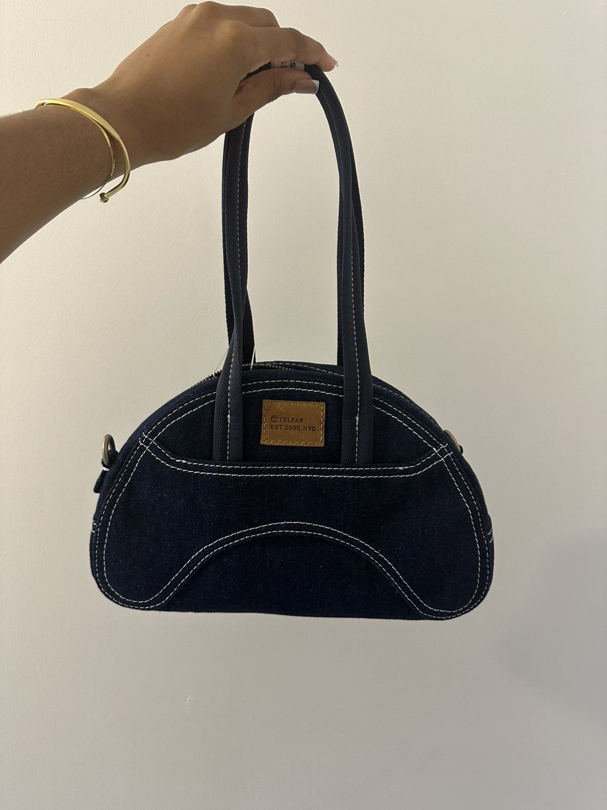 Telfar Elgar Small Denim Dumpling - Blue Size ONE SIZE - 4 Thumbnail