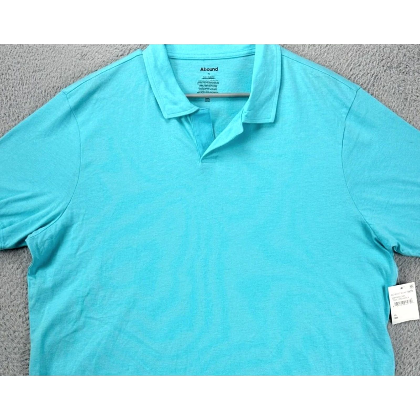 Vintage Abound Shirt Mens XL Teal Polo Short Sleeve Casual Outdoor Rugby Athletic NEW Size US XL / EU 56 / 4 - 2 Thumbnail