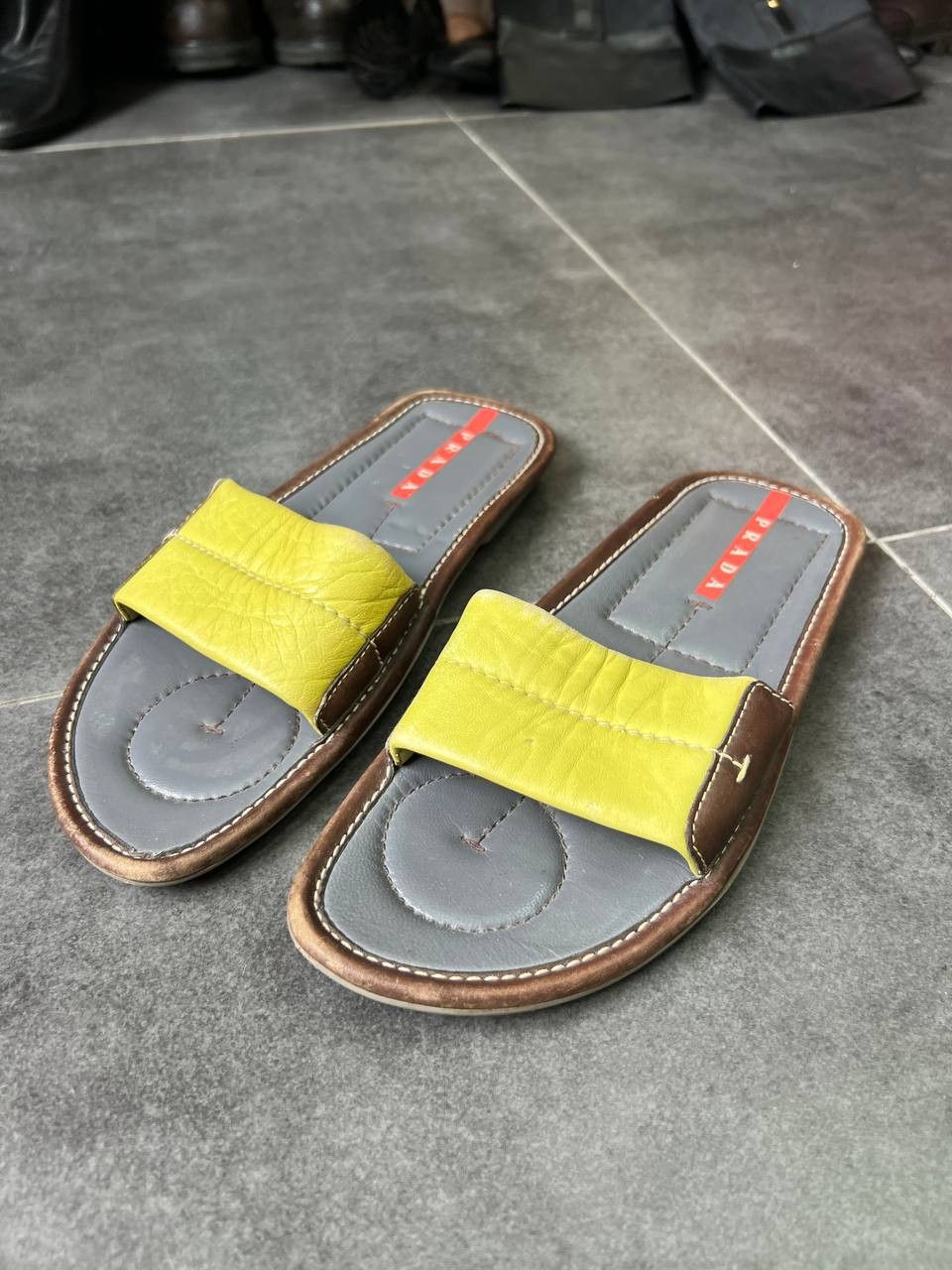 Prada Vintage Prada Sport Y2K Leather Slide Size US 8 / IT 38 - 1 Thumbnail