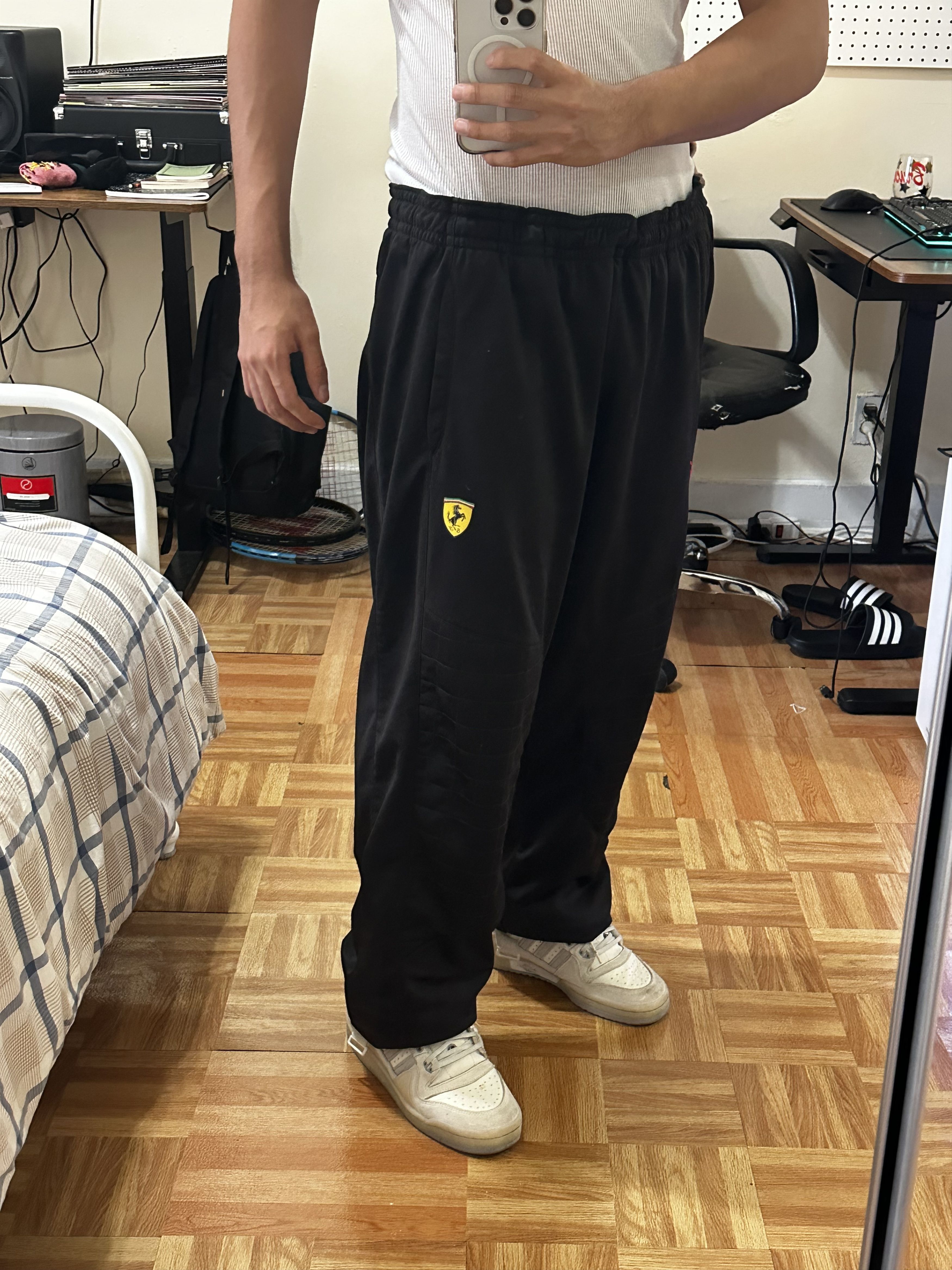Ferrari × Puma Black Ferrari/Puma Sweatpants Size US 41 - 2 Thumbnail