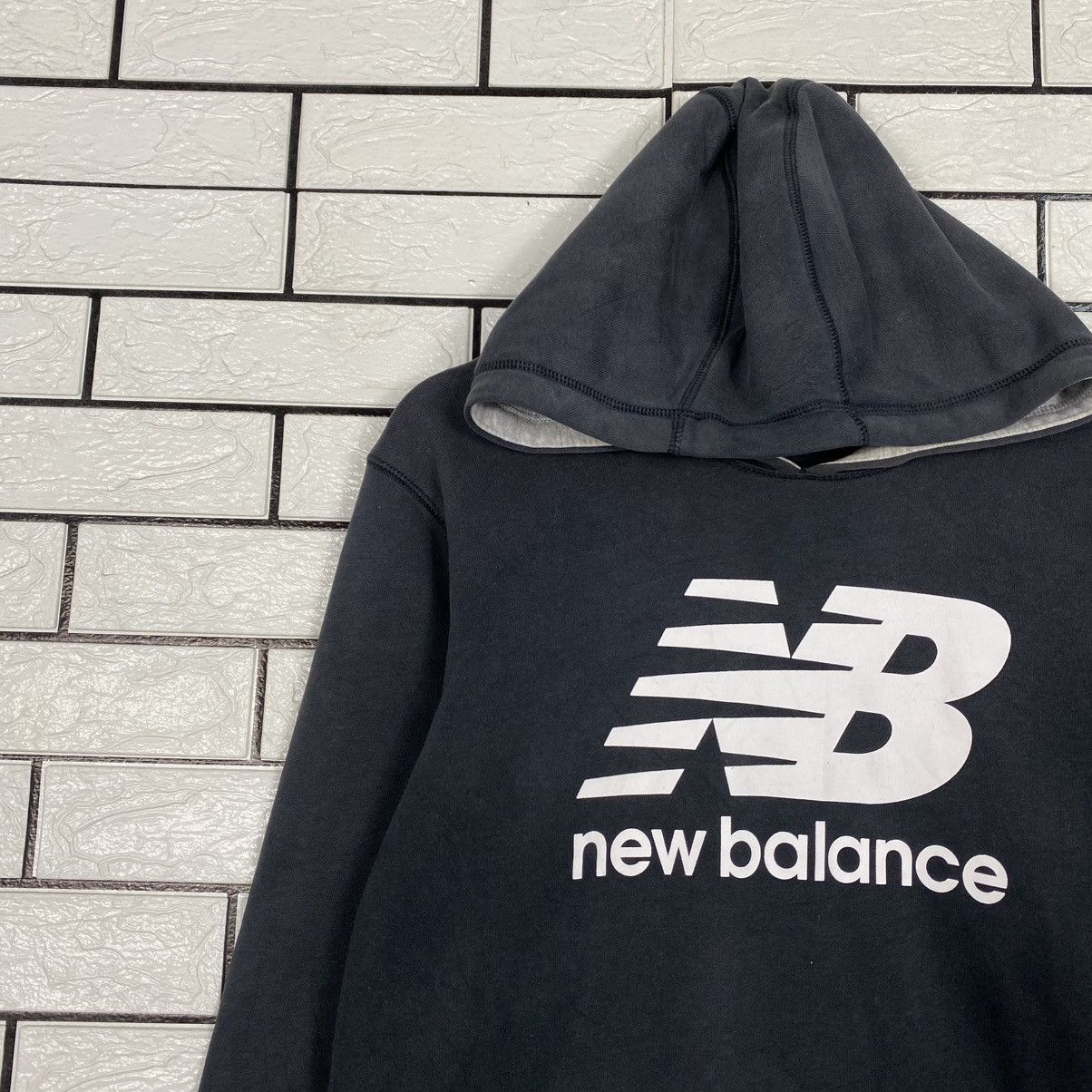 Japanese Brand Vintage Sweatshirt Hoodie New Balance Big Logo Size US M / EU 48-50 / 2 - 8 Thumbnail