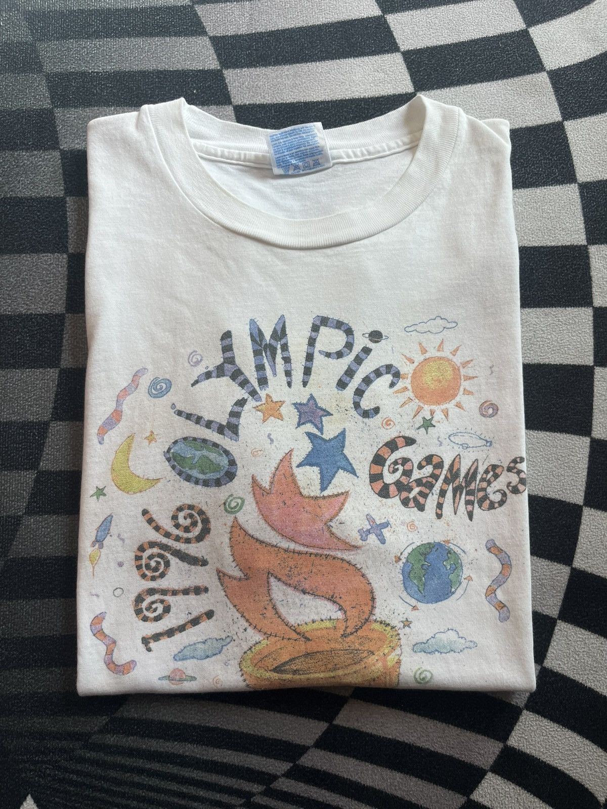 USA Olympics Vintage OLYMPIC GAMES Atlanta 1996’s Pop Art Tshirt Size US XL / EU 56 / 4 - 1 Thumbnail