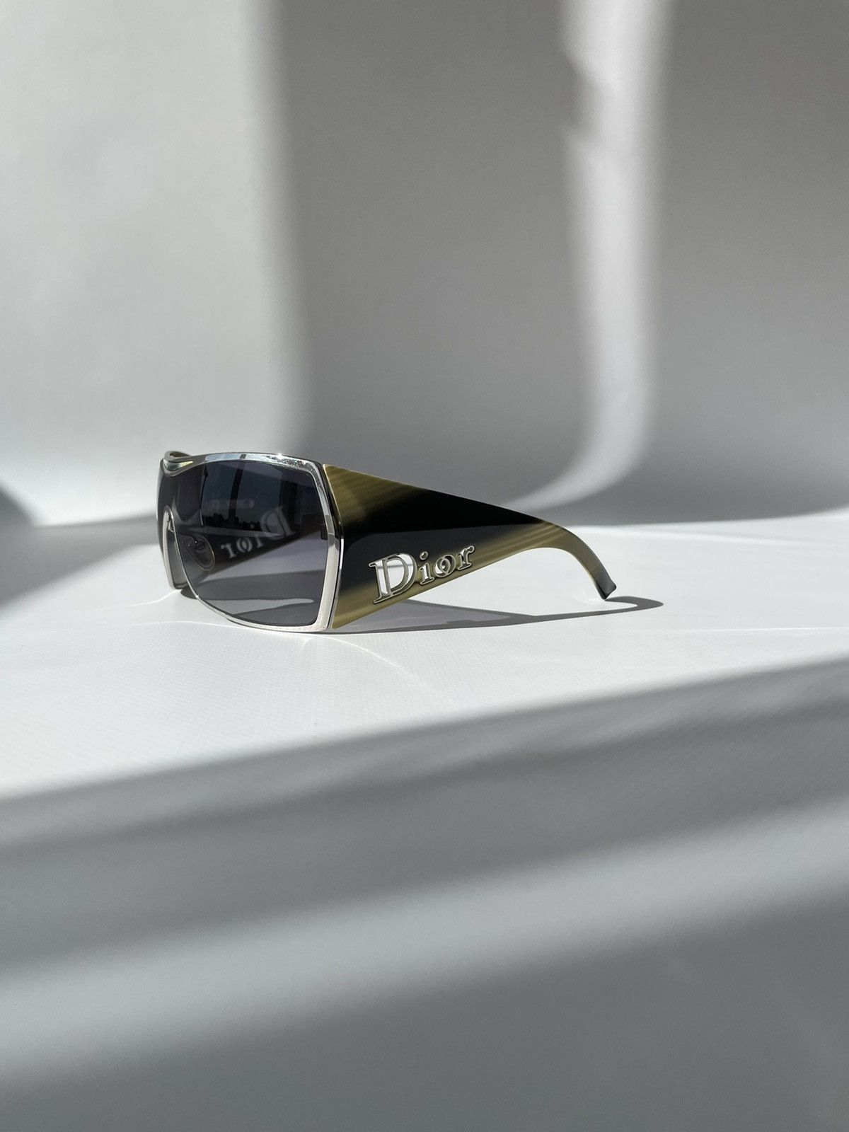 Dior Vintage Dior Galliano Gaucho Oversized Bike Mask Sunglasses Size ONE SIZE - 3 Thumbnail