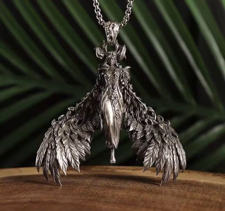 Jewelry GOTHIC Demon Queen Pendant Necklace – 60cm Chain – Size ONE SIZE - 1 Thumbnail