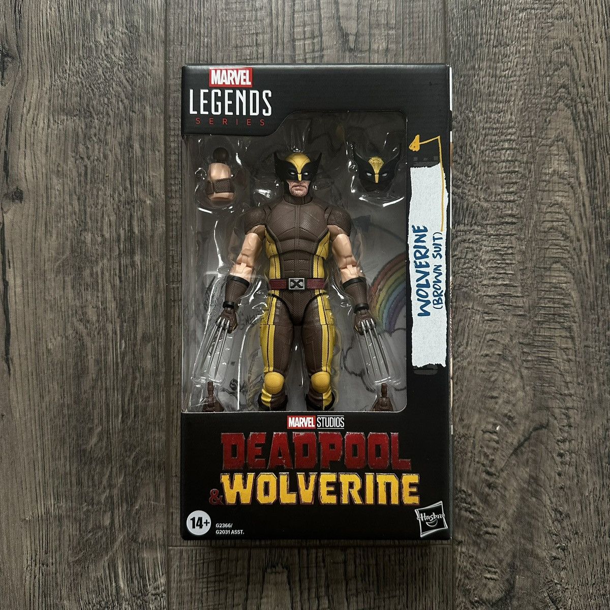 Marvel Comics Rare Marvel Legends Deadpool & Wolverine Brown Suit Figure Size ONE SIZE - 1 Thumbnail