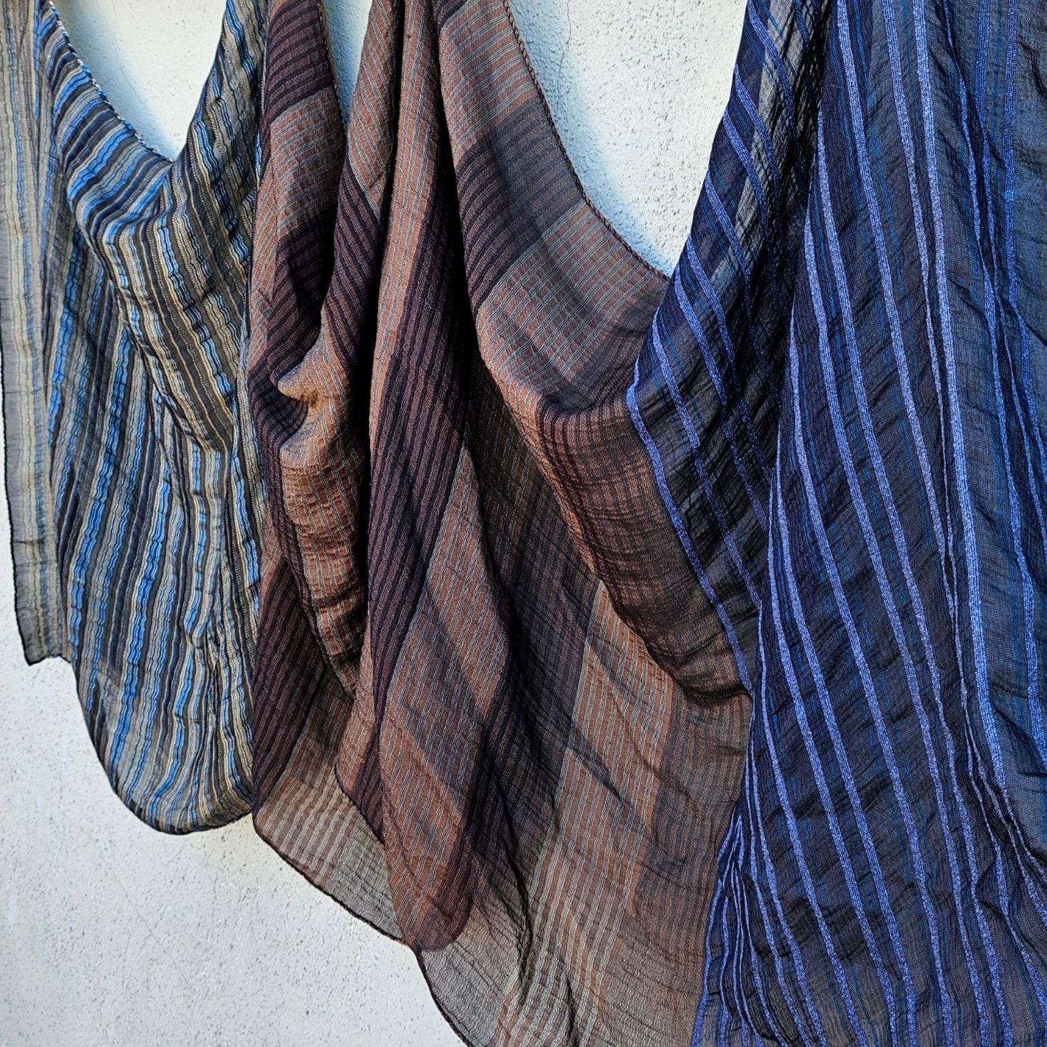 Etro Vintage Etro Milano 40% Silk Woven Stripe Shawl 26 x 80" Size ONE SIZE - 2 Thumbnail