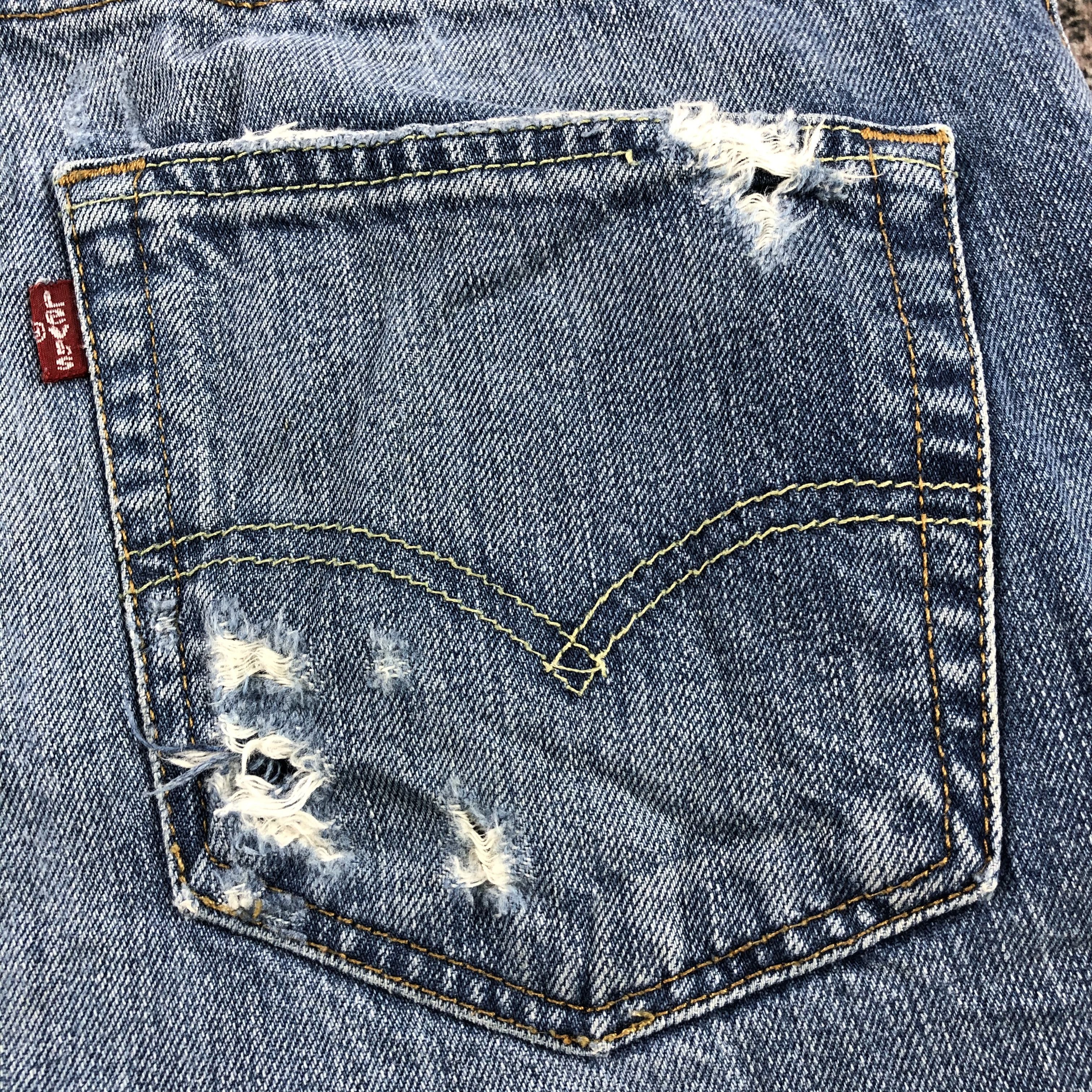 Levi's Levi's 511 Jeans Distressed Denim KJ965 Size US 34 / EU 50 - 12 Thumbnail