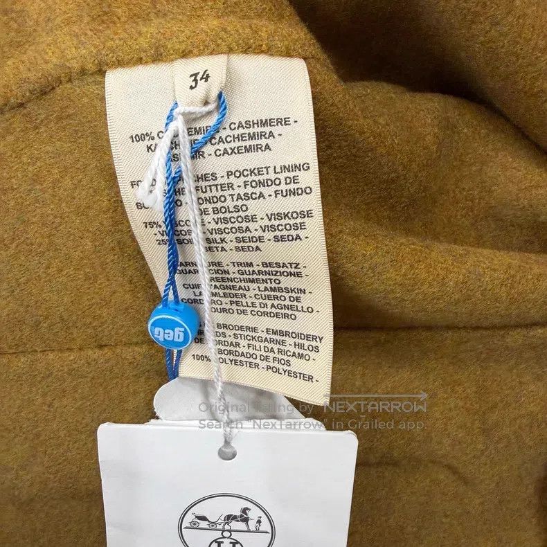 Hermes Hermes College Style Patch Leather Hooded Mid-Length Coat Size XXS / US 00 / IT 34 - 4 Thumbnail