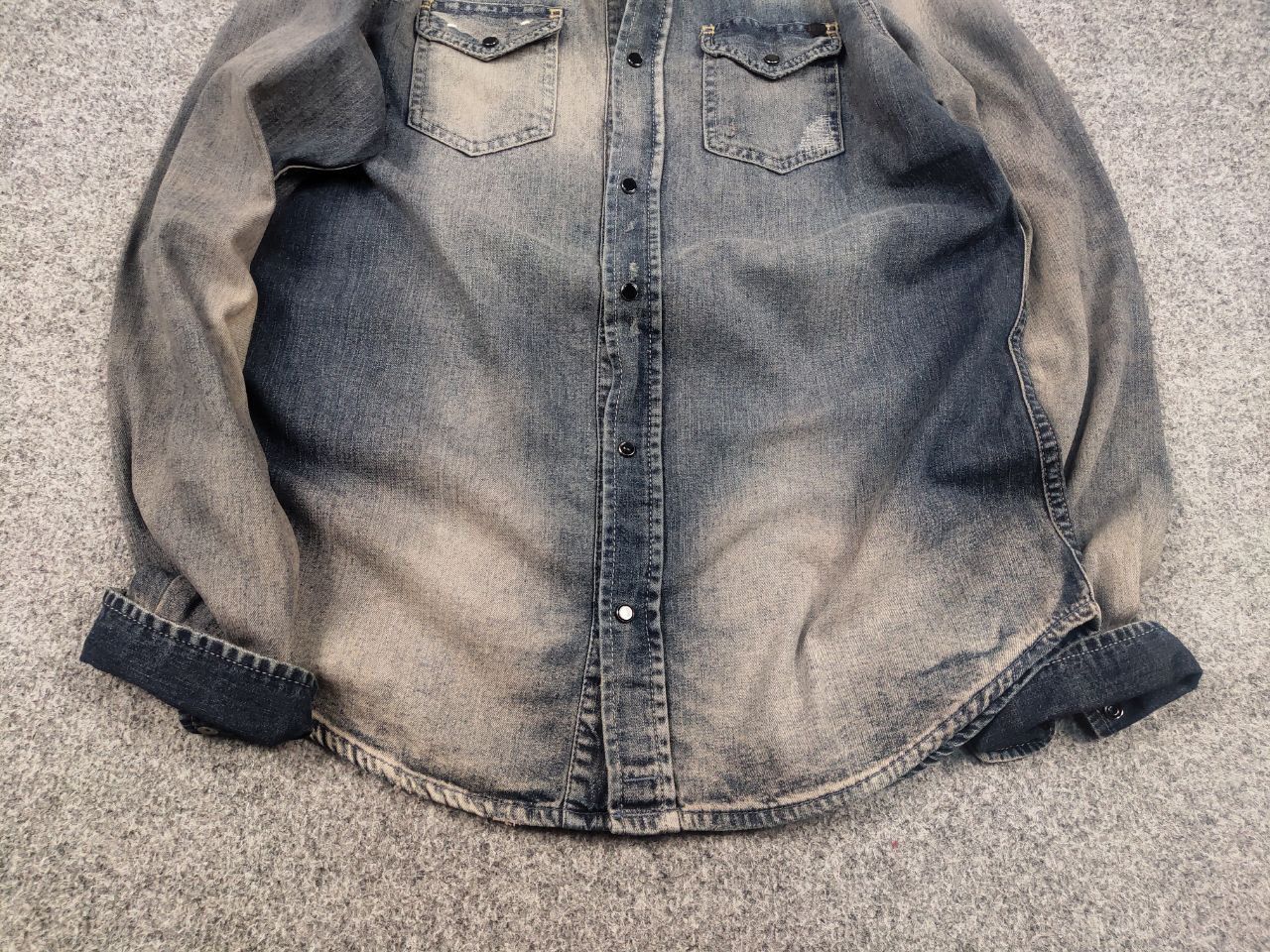 Diesel Diesel Industry Sonora Faded Denim Shirt Long sleeve Y2K Size US S / EU 44-46 / 1 - 5 Thumbnail