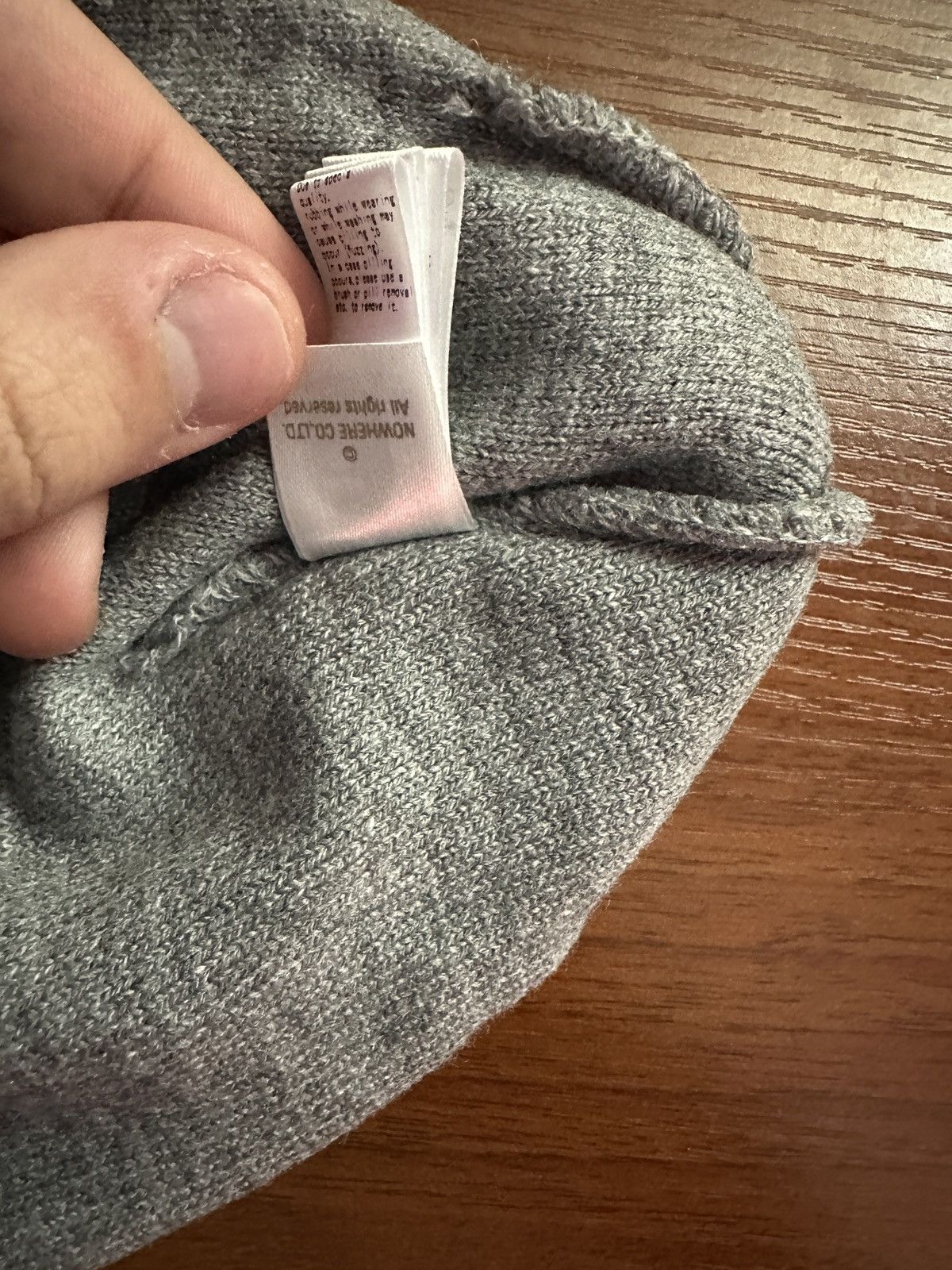 Bape Bape Beanie Grey Brand new Size ONE SIZE - 13 Thumbnail