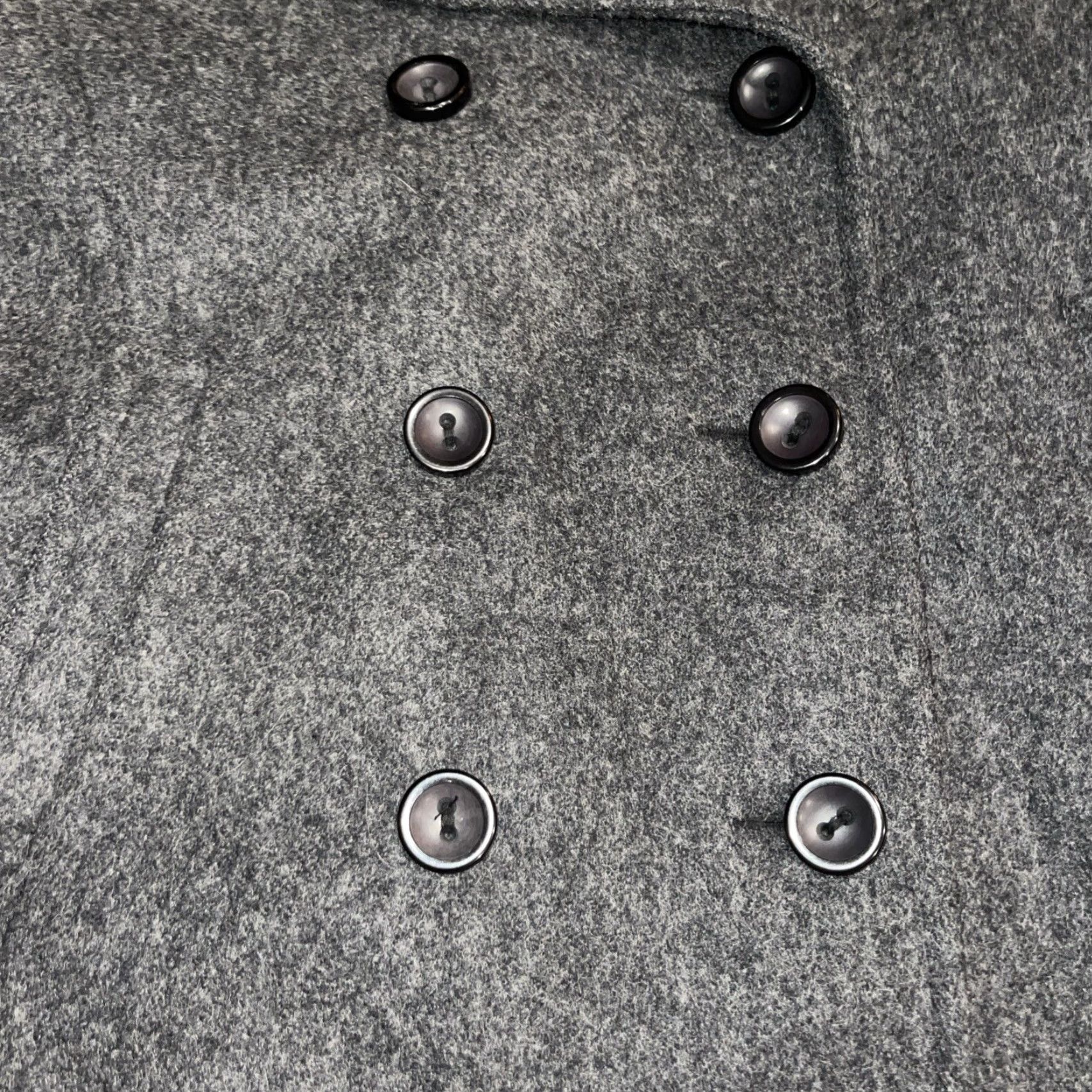 Vintage VINTAGE Apostrophe Women's Wool Buttoned Jacket Coat Lined 3 Button Gray Tweed Mid-Length Regular Size M Size M / US 6-8 / IT 42-44 - 7 Thumbnail