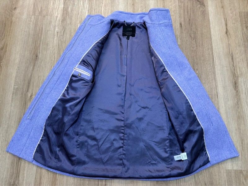 J.Crew J. Crew Stadium Cloth by Nello Gori Wool Coat Violet M new Size M / US 6-8 / IT 42-44 - 4 Thumbnail