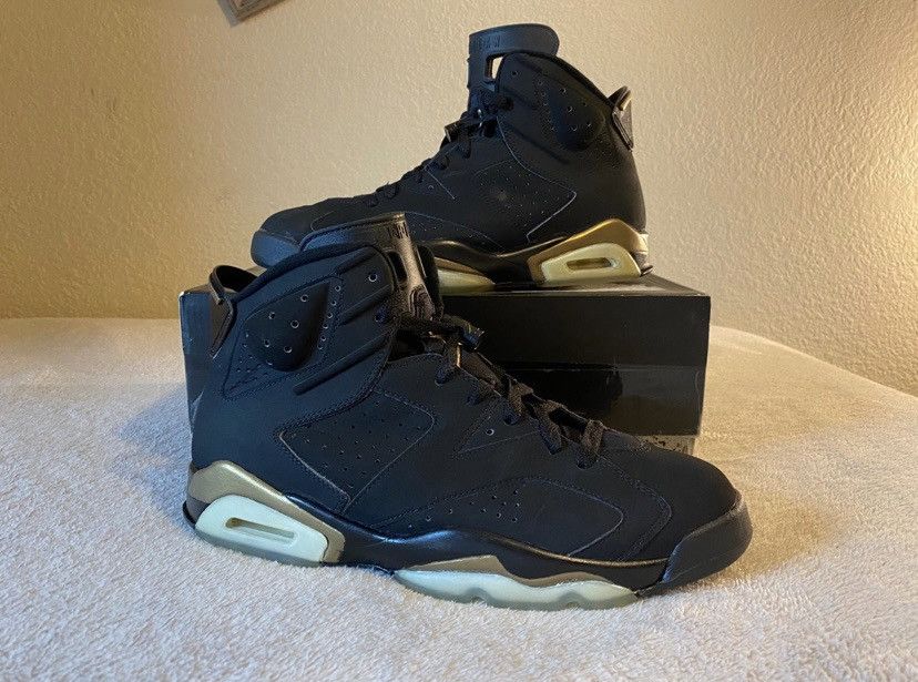 image of Nike Air Jordan 6 High Retro ‘Dmp’ 2006 Shoes in Black, Men's (Size 11)