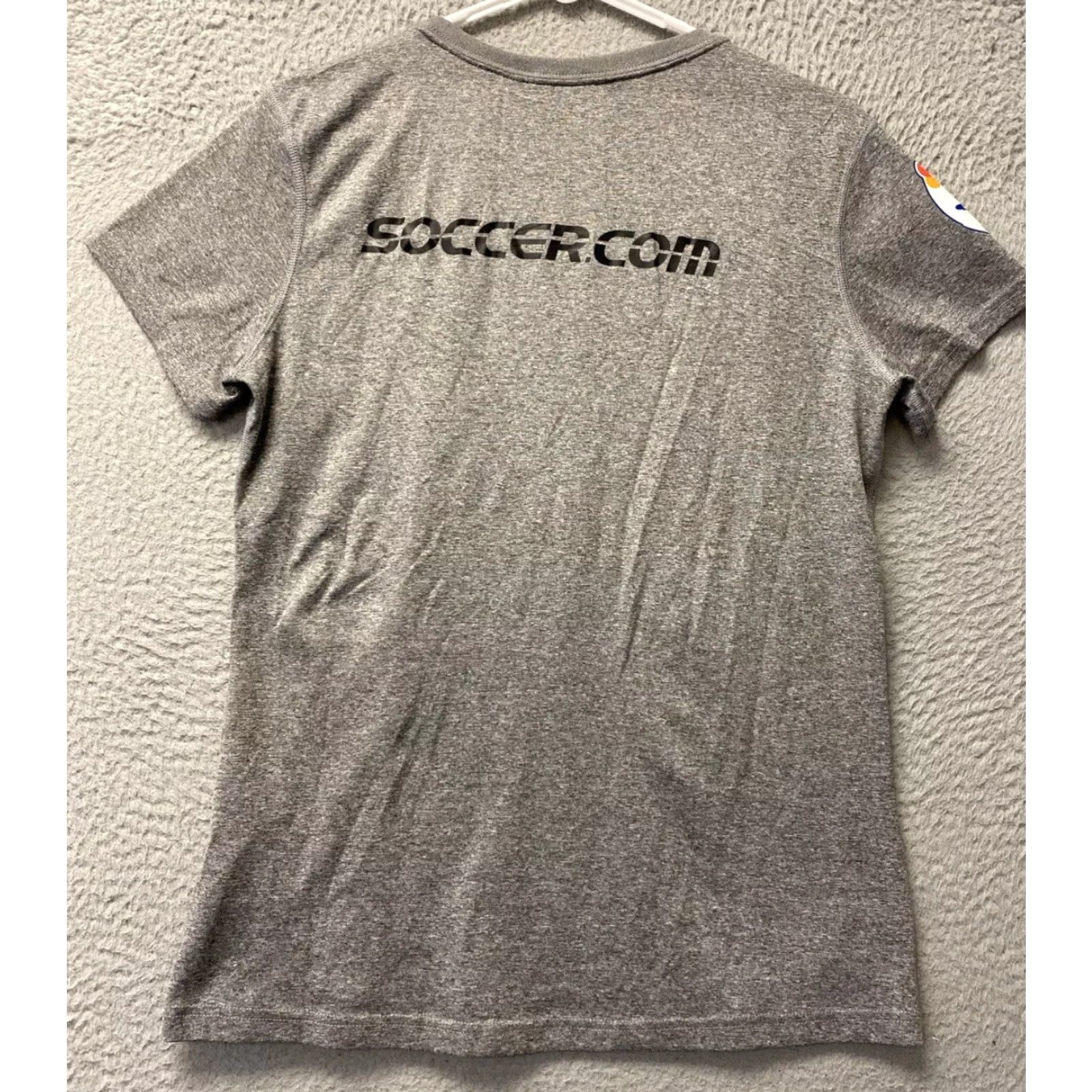 Nike Nike Shirt Women Crew Neck Graphic Tee Cotton Blend Gray Small S Regular Nike RC Soccer 113-35 Size S / US 4 / IT 40 - 8 Thumbnail